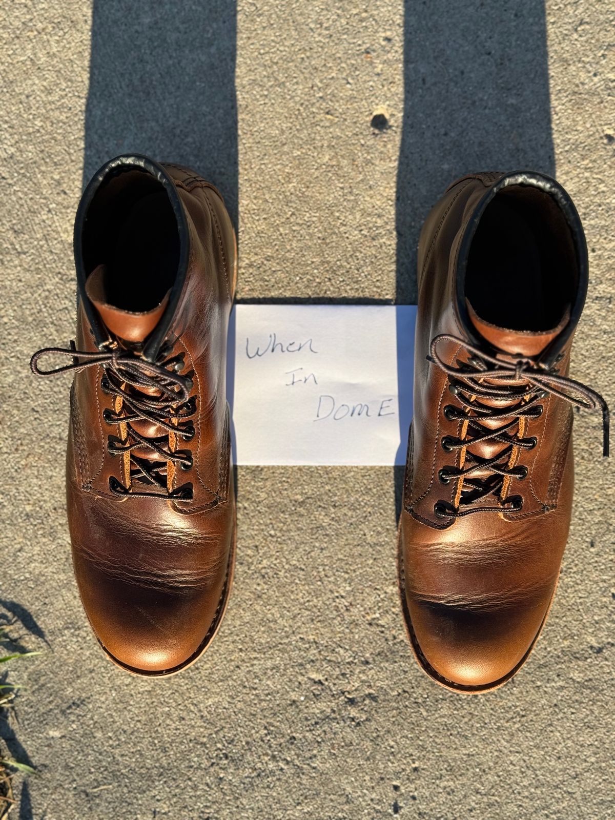 Photo by nasnurse on November 1, 2024 of the Red Wing Beckman in S.B. Foot Cigar Excalibur.