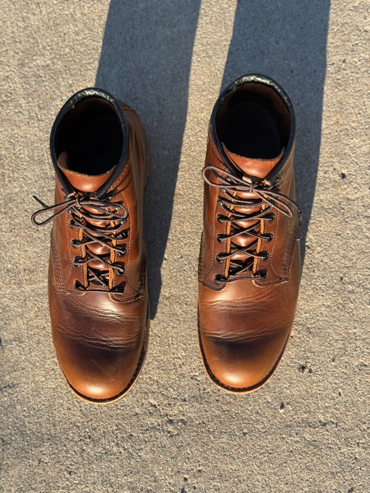 Photo by nasnurse on November 1, 2024 of the Red Wing Beckman in S.B. Foot Cigar Excalibur.