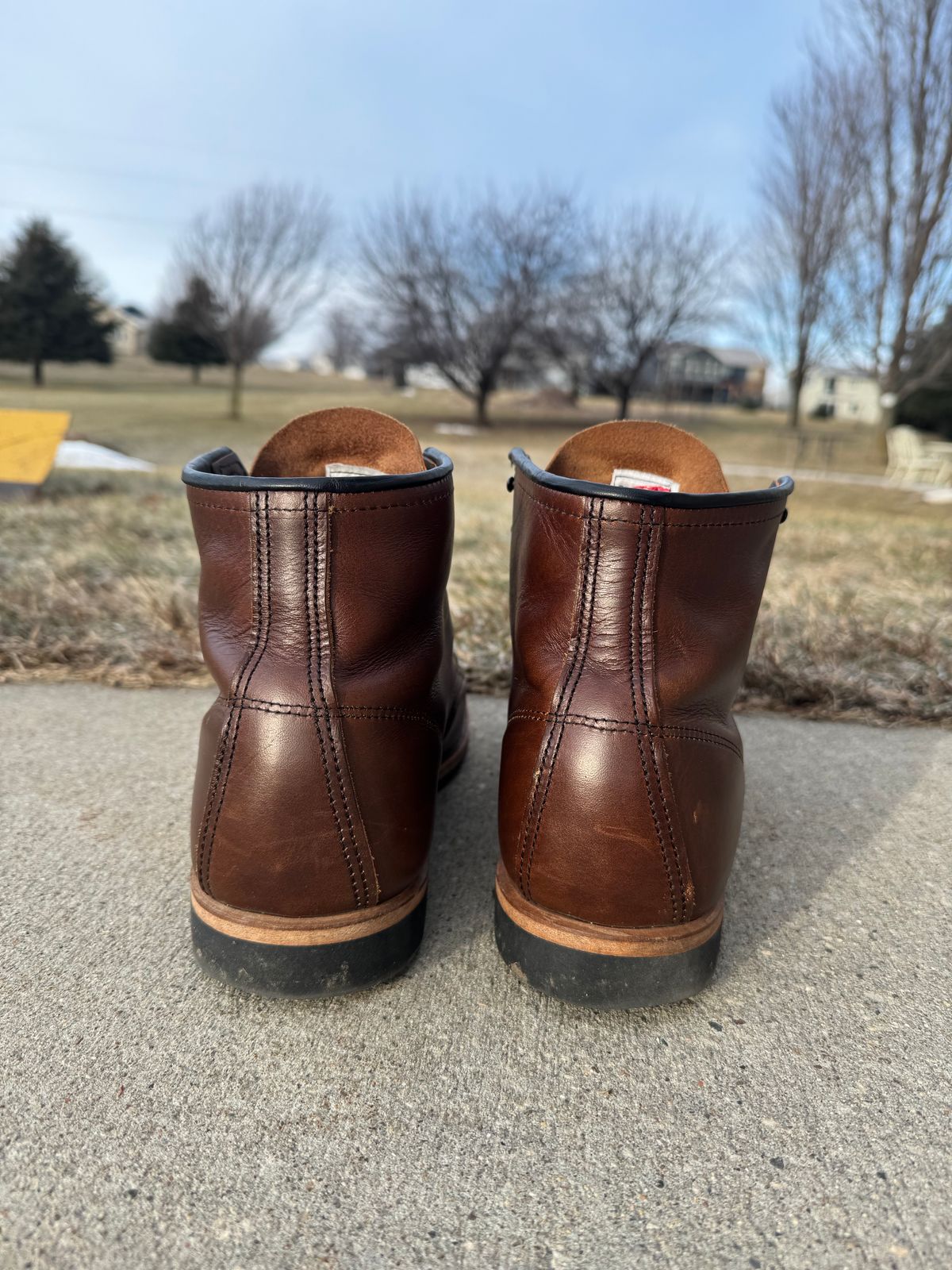 Photo by nasnurse on January 4, 2025 of the Red Wing Beckman in S.B. Foot Cigar Excalibur.