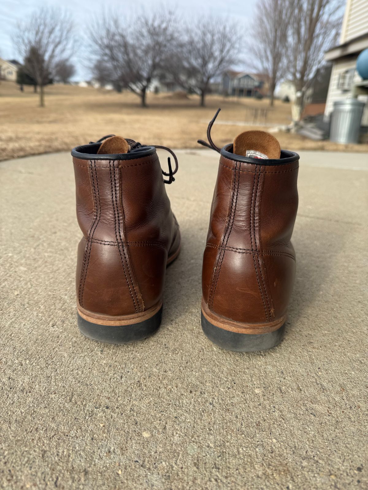 Photo by nasnurse on February 5, 2025 of the Red Wing Beckman in S.B. Foot Cigar Excalibur.