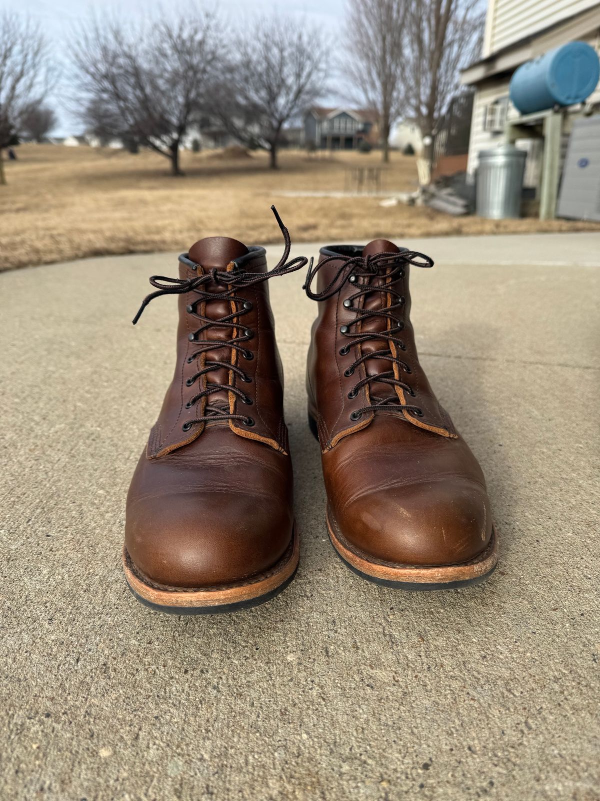 Photo by nasnurse on February 5, 2025 of the Red Wing Beckman in S.B. Foot Cigar Excalibur.