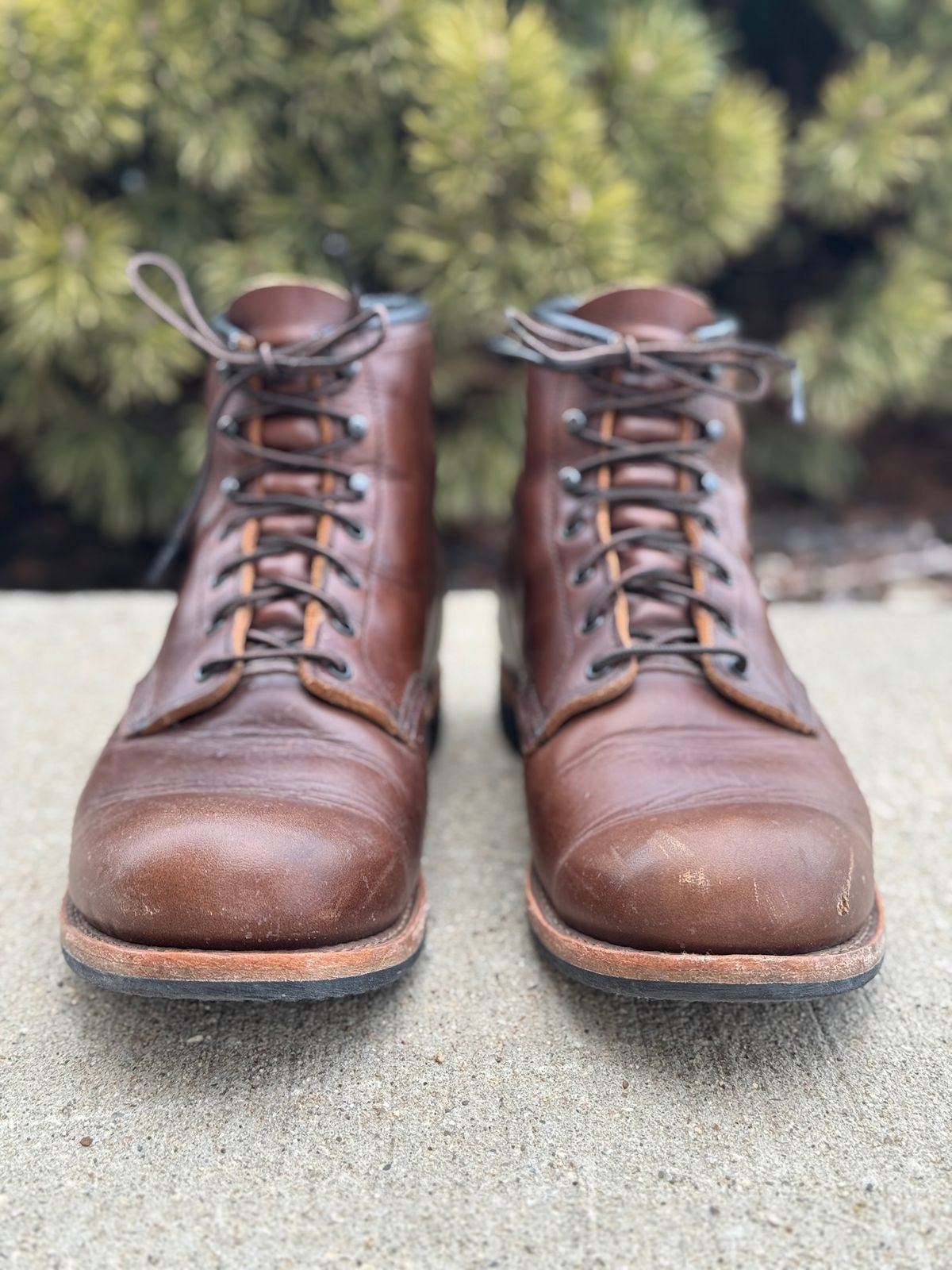 Photo by nasnurse on March 3, 2025 of the Red Wing Beckman in S.B. Foot Cigar Excalibur.