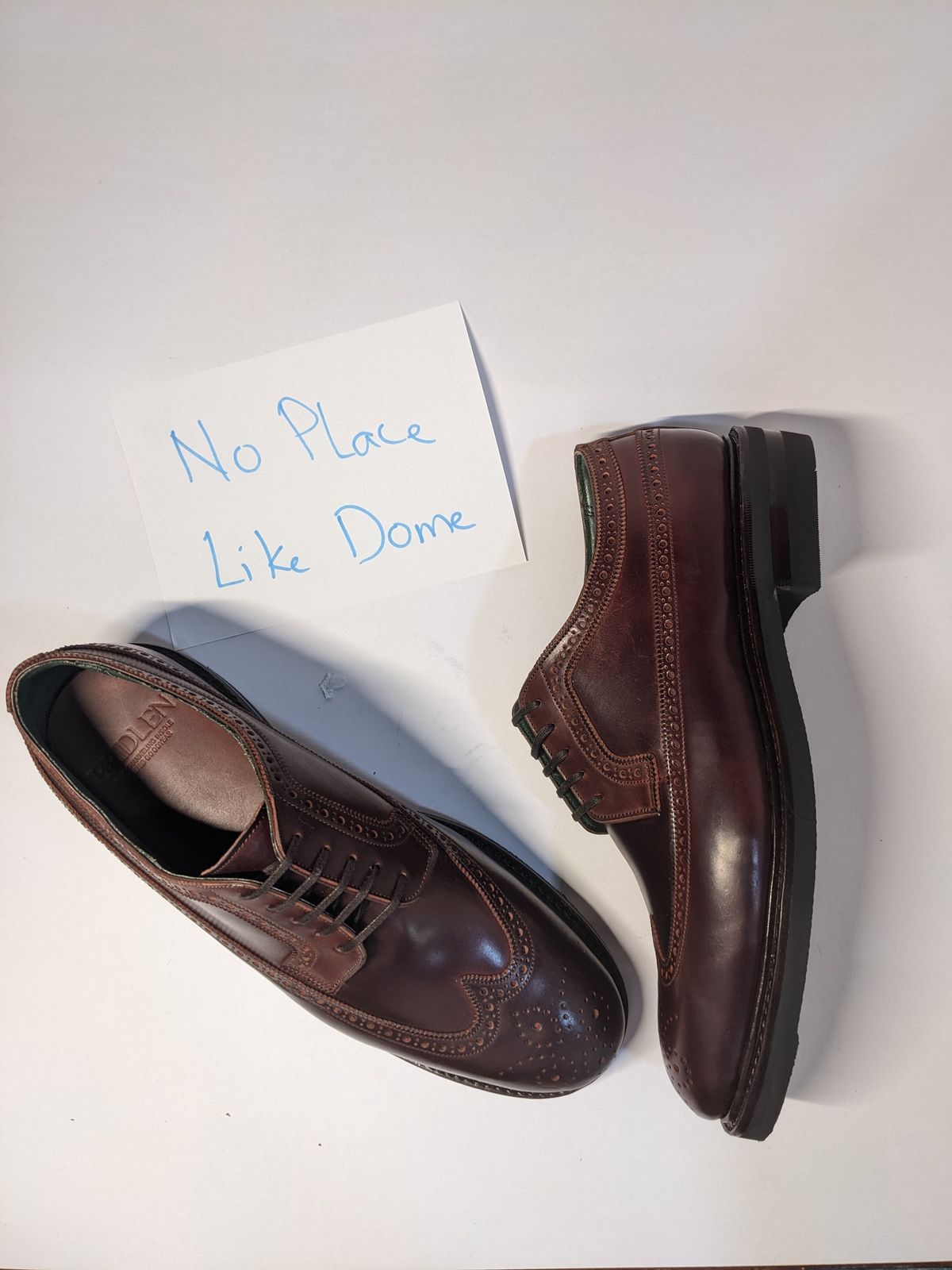 Photo by thereluctantshoemaker on November 2, 2022 of the Bridlen Unlisted Model in Unlisted Leather.