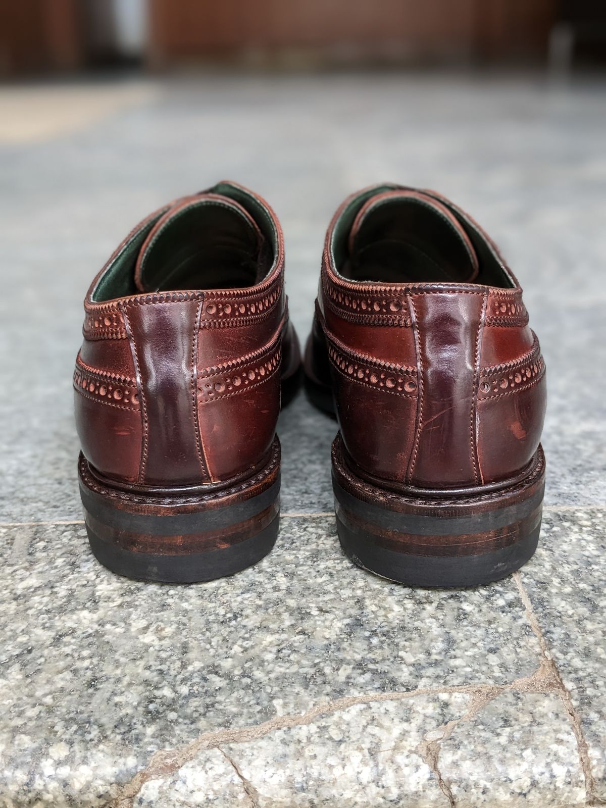 Photo by thereluctantshoemaker on January 3, 2023 of the Bridlen Unlisted Model in Unlisted Leather.
