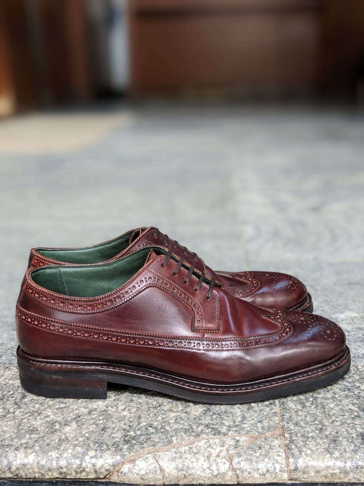 Photo by thereluctantshoemaker on January 3, 2023 of the Bridlen Unlisted Model in Unlisted Leather.
