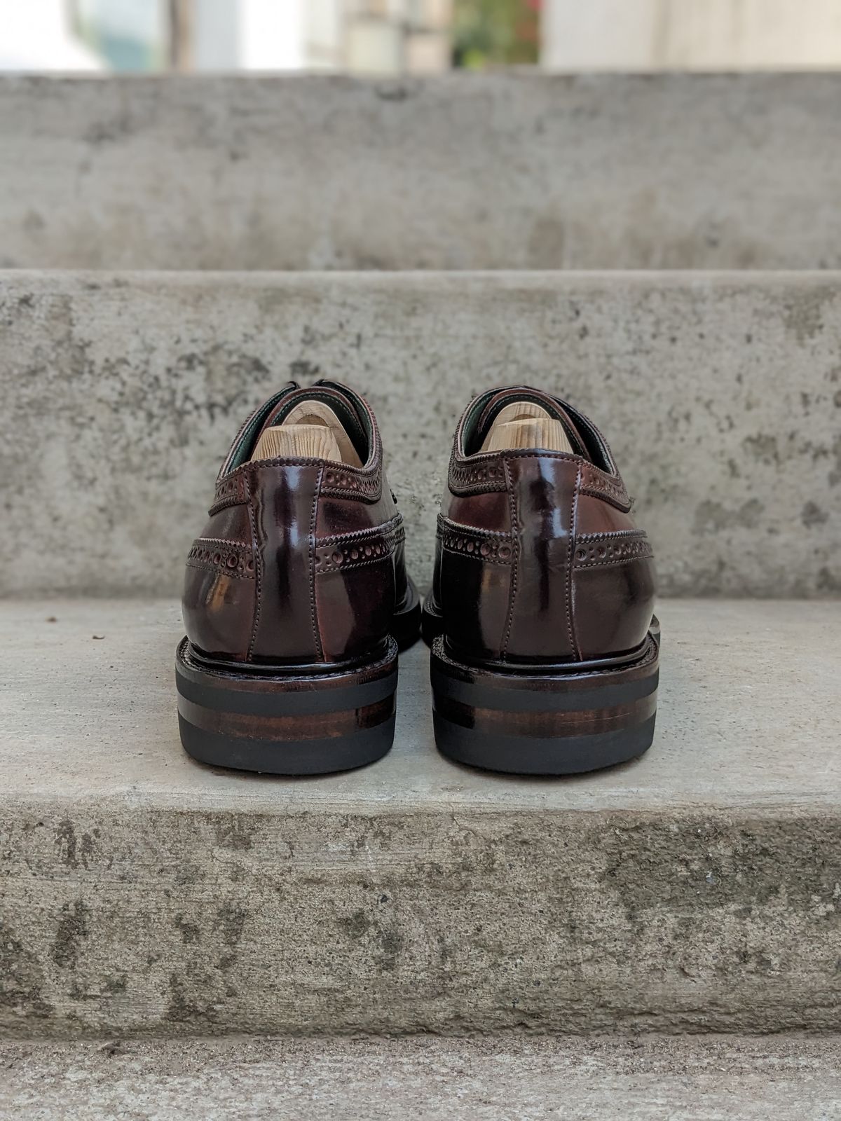 Photo by thereluctantshoemaker on April 3, 2023 of the Bridlen Unlisted Model in Unlisted Leather.
