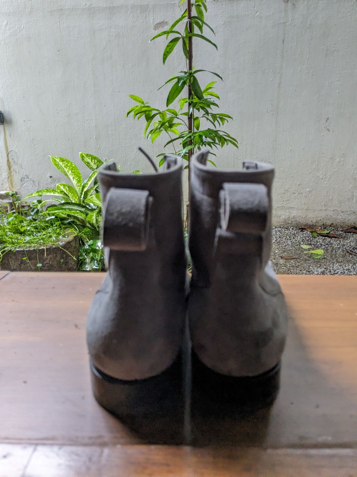 Photo by thereluctantshoemaker on December 4, 2023 of the Bridlen Monkey Boot in C.F. Stead Baltic Kudu Reverse.