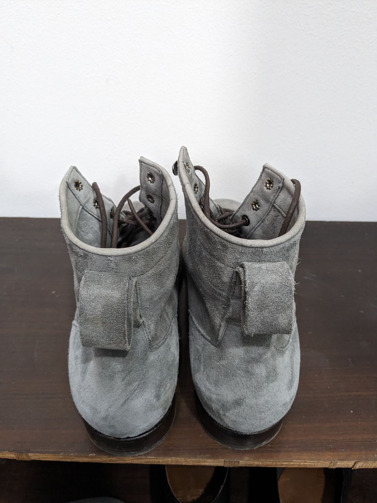 Photo by thereluctantshoemaker on January 1, 2024 of the Bridlen Monkey Boot in C.F. Stead Baltic Kudu Reverse.