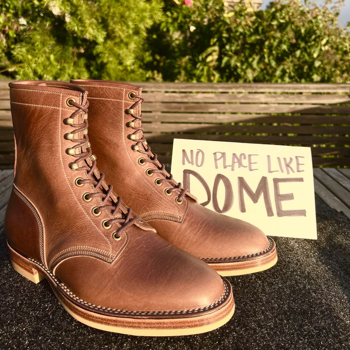 Photo by motrix on November 8, 2022 of the Onderhoud SVC02 Packer Boot in Horween Natural Chromexcel.