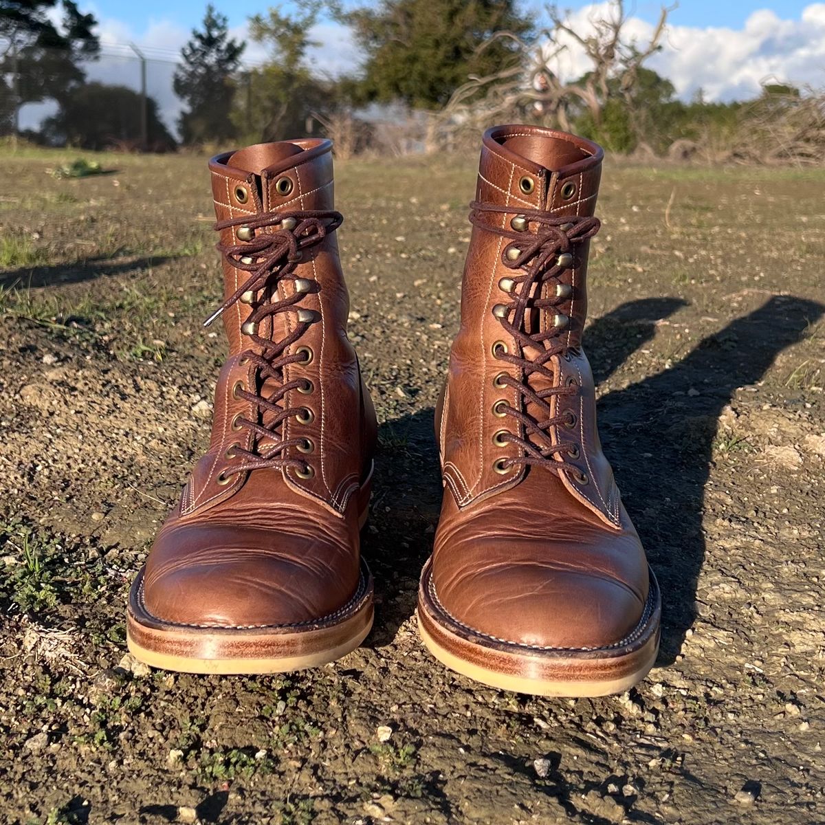 Photo by motrix on December 5, 2022 of the Onderhoud SVC02 Packer Boot in Horween Natural Chromexcel.