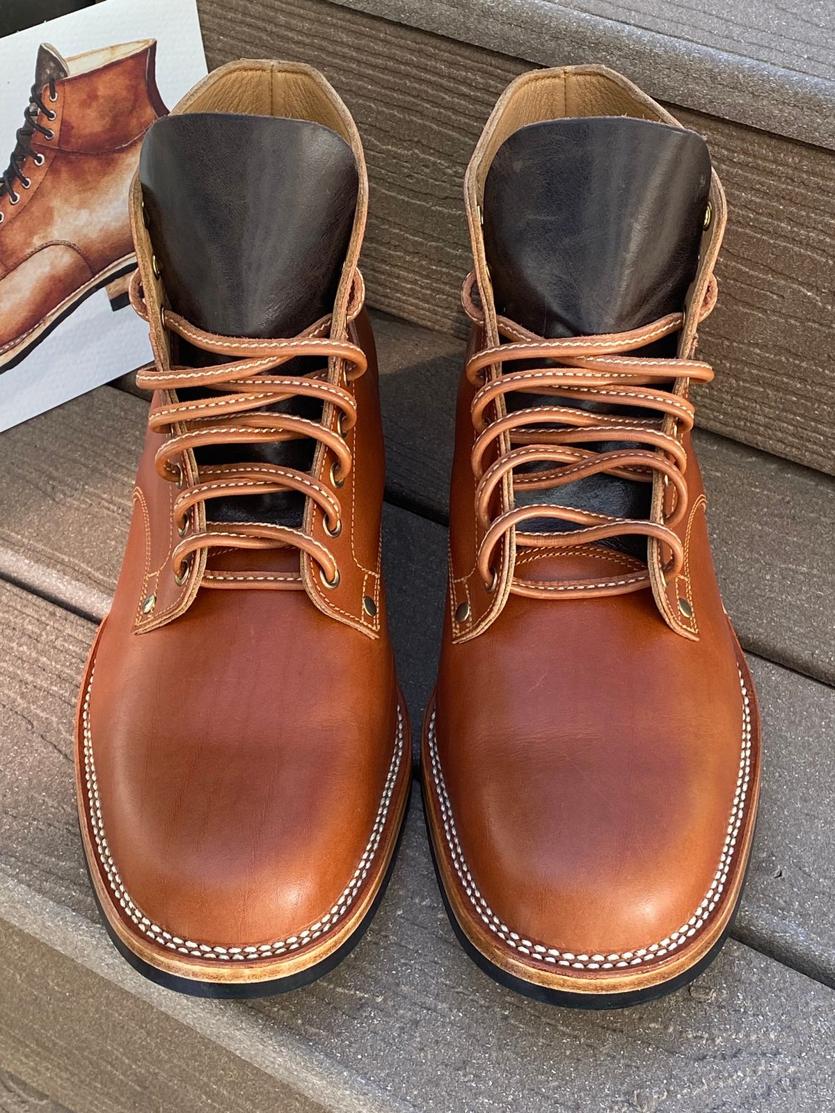 Photo by Behethan on November 1, 2023 of the Østmo Type I in Spanish Veg Tan.