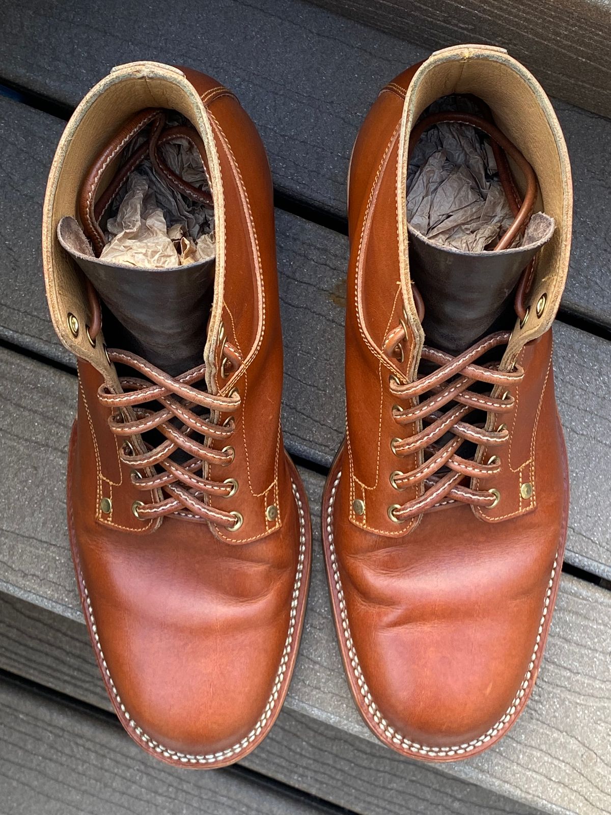 Photo by Behethan on December 4, 2023 of the Østmo Type I in Spanish Veg Tan.