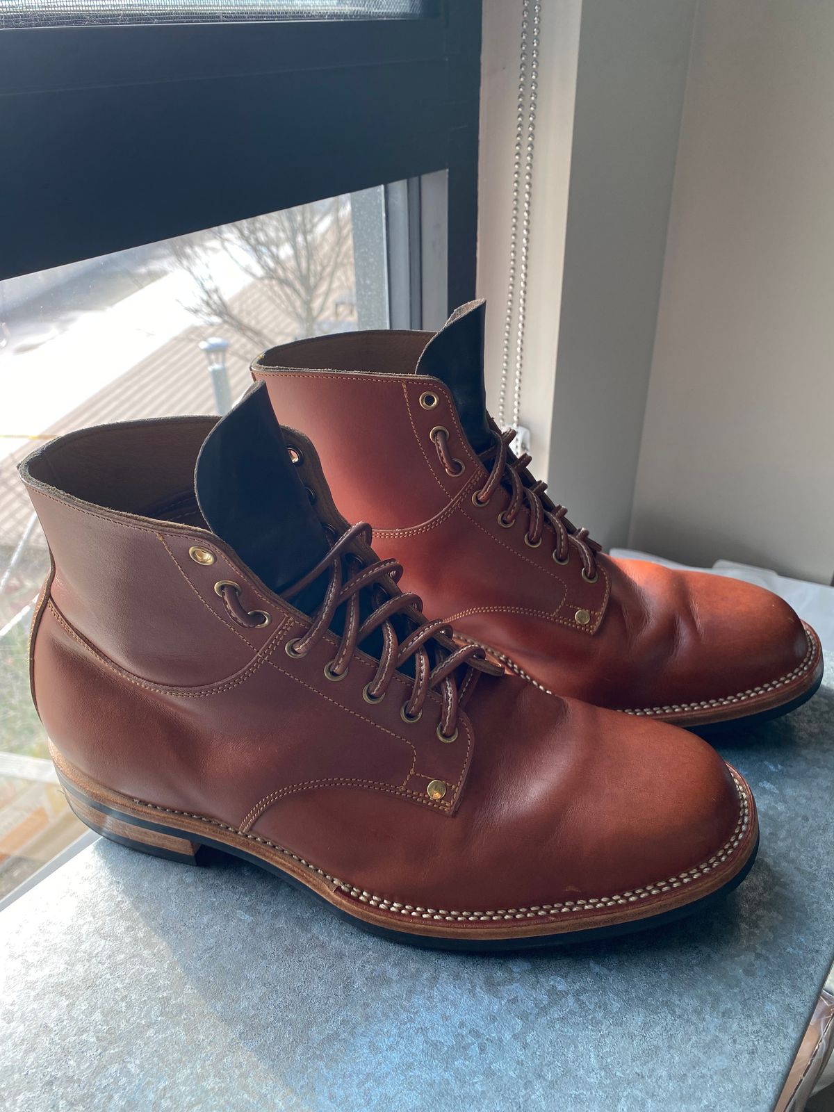 Photo by Behethan on January 4, 2024 of the Østmo Type I in Spanish Veg Tan.