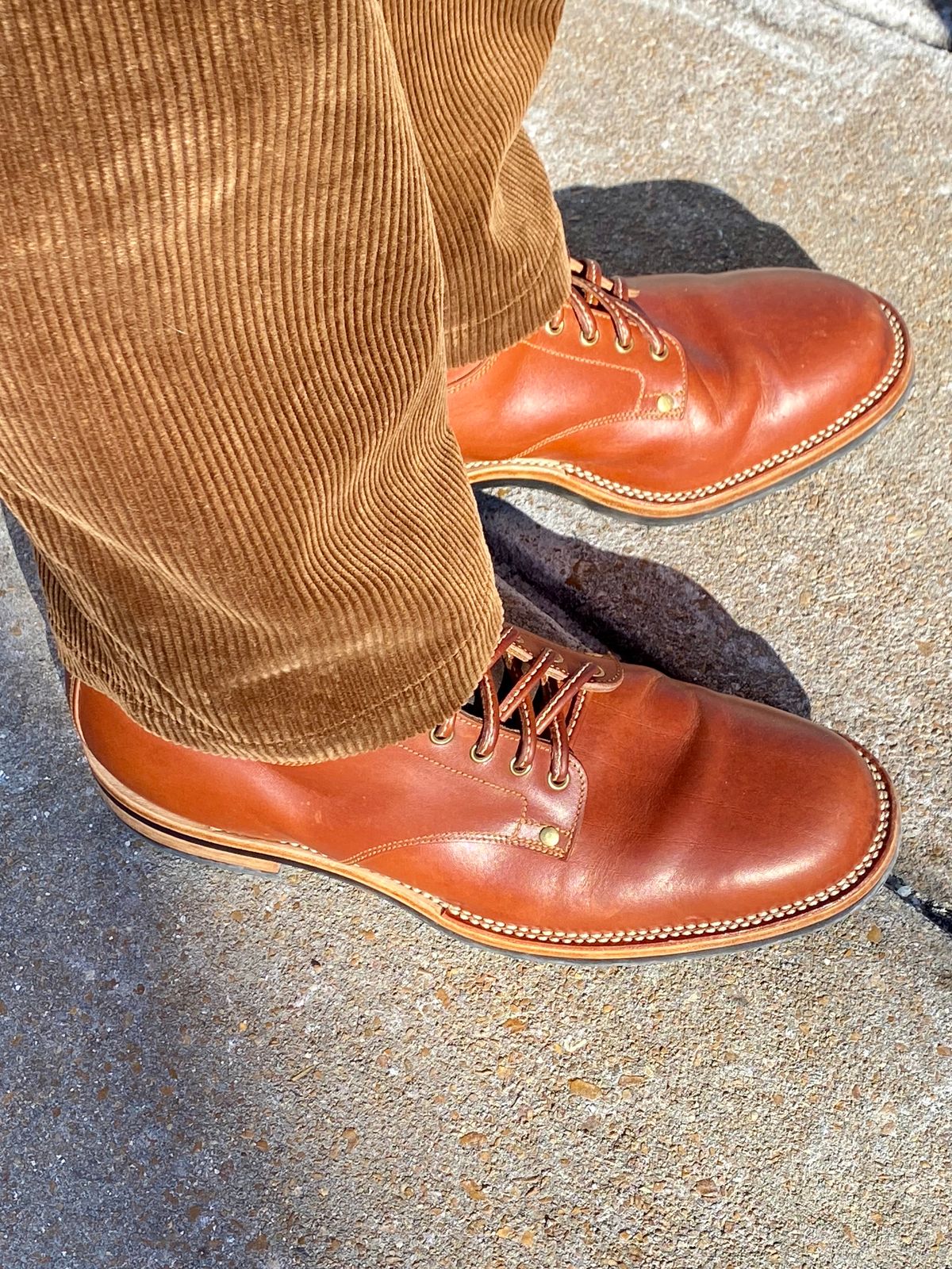 Photo by Behethan on February 4, 2024 of the Østmo Type I in Spanish Veg Tan.