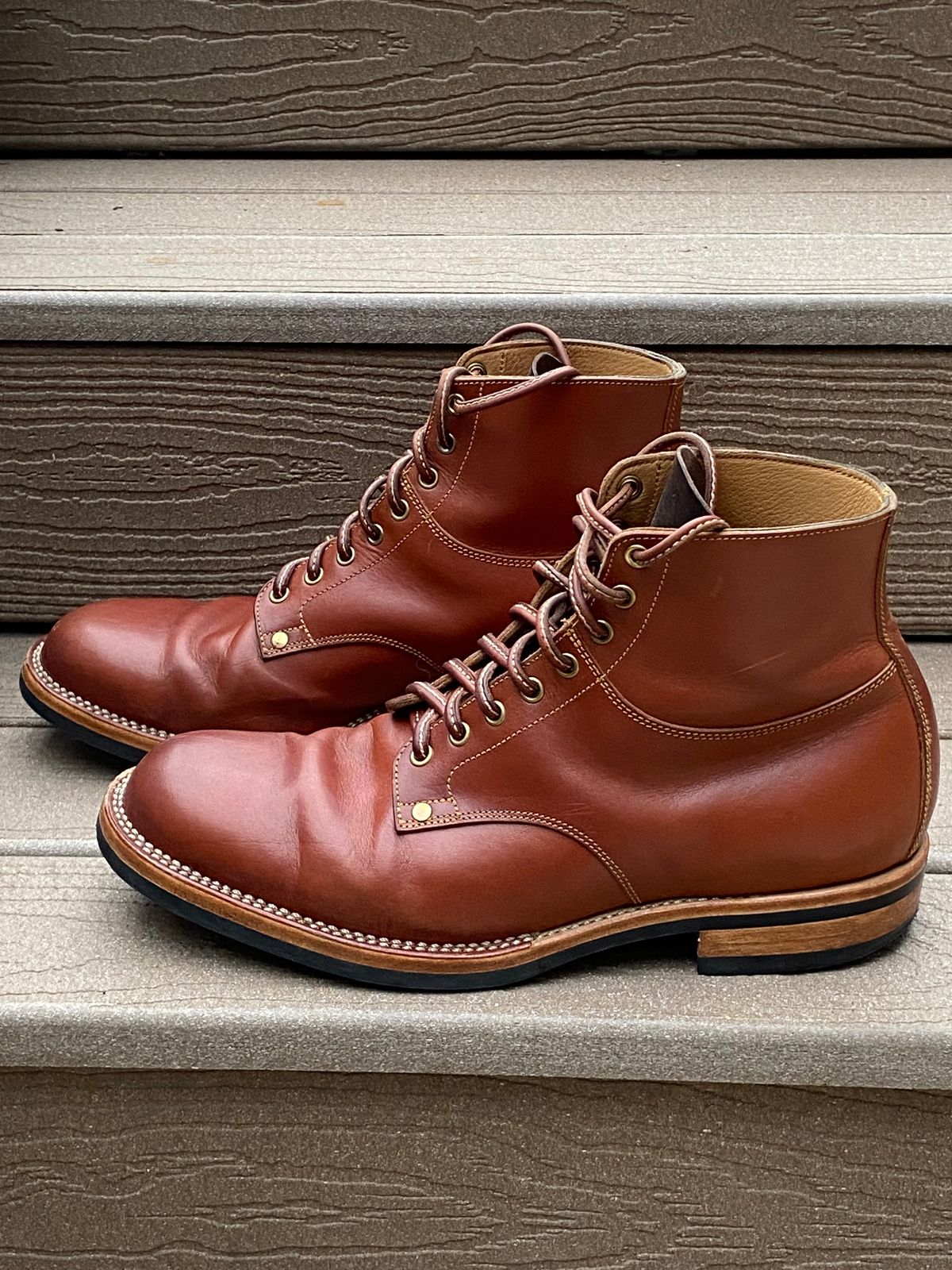 Photo by Behethan on March 5, 2024 of the Østmo Type I in Spanish Veg Tan.
