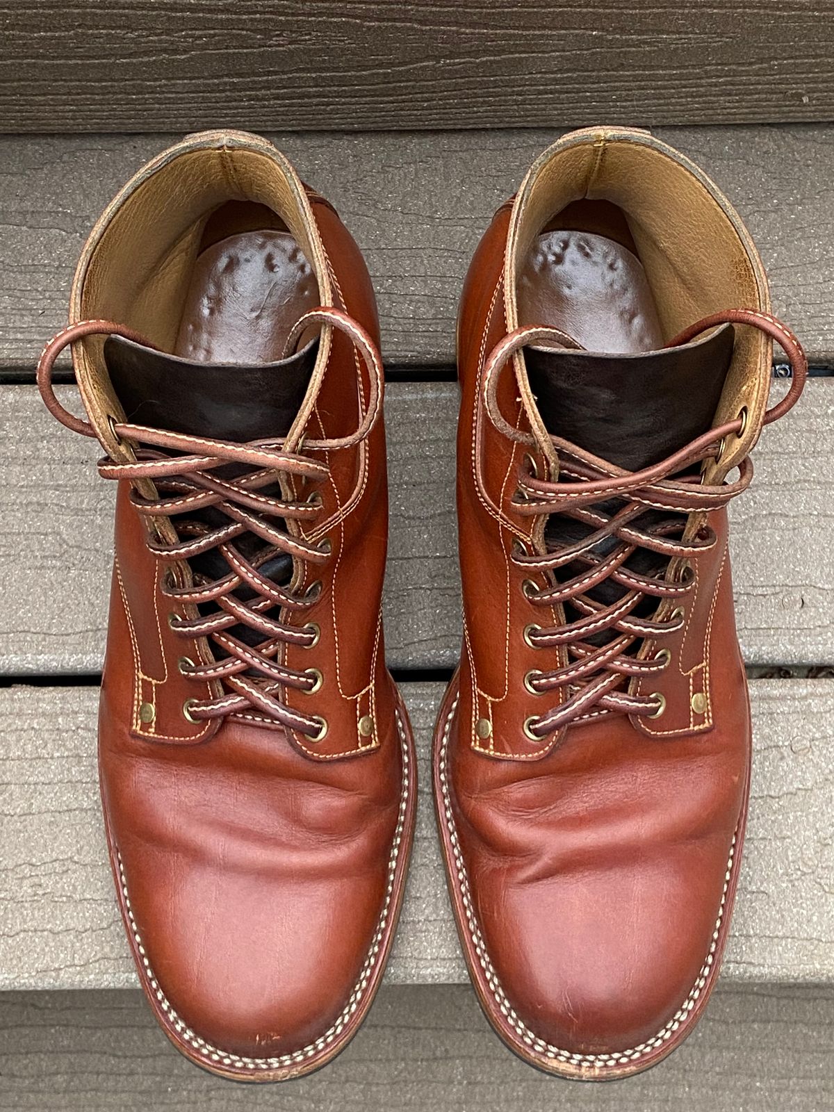 Photo by Behethan on March 5, 2024 of the Østmo Type I in Spanish Veg Tan.