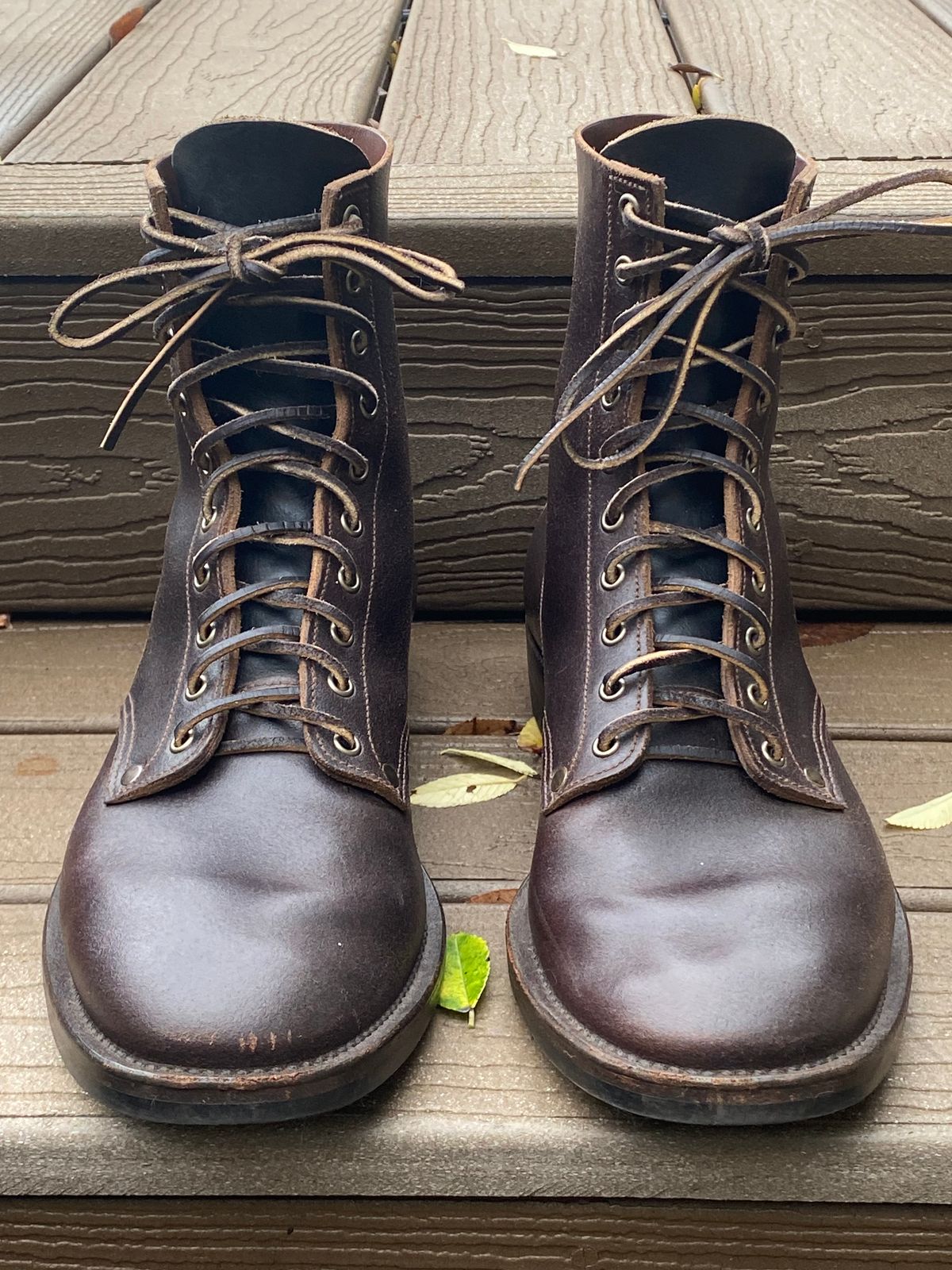 Photo by Behethan on November 5, 2024 of the NF Bootmaker Belmont Boot in Horween Brown Courtland Chromexcel.