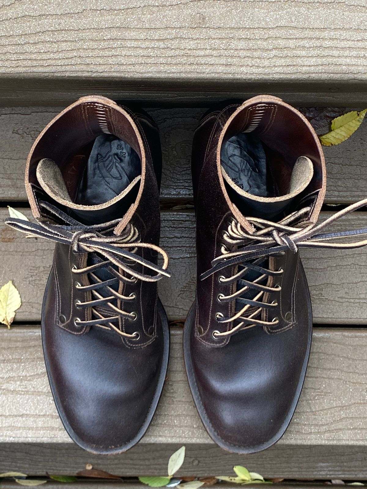 Photo by Behethan on November 5, 2024 of the NF Bootmaker Belmont Boot in Horween Brown Courtland Chromexcel.