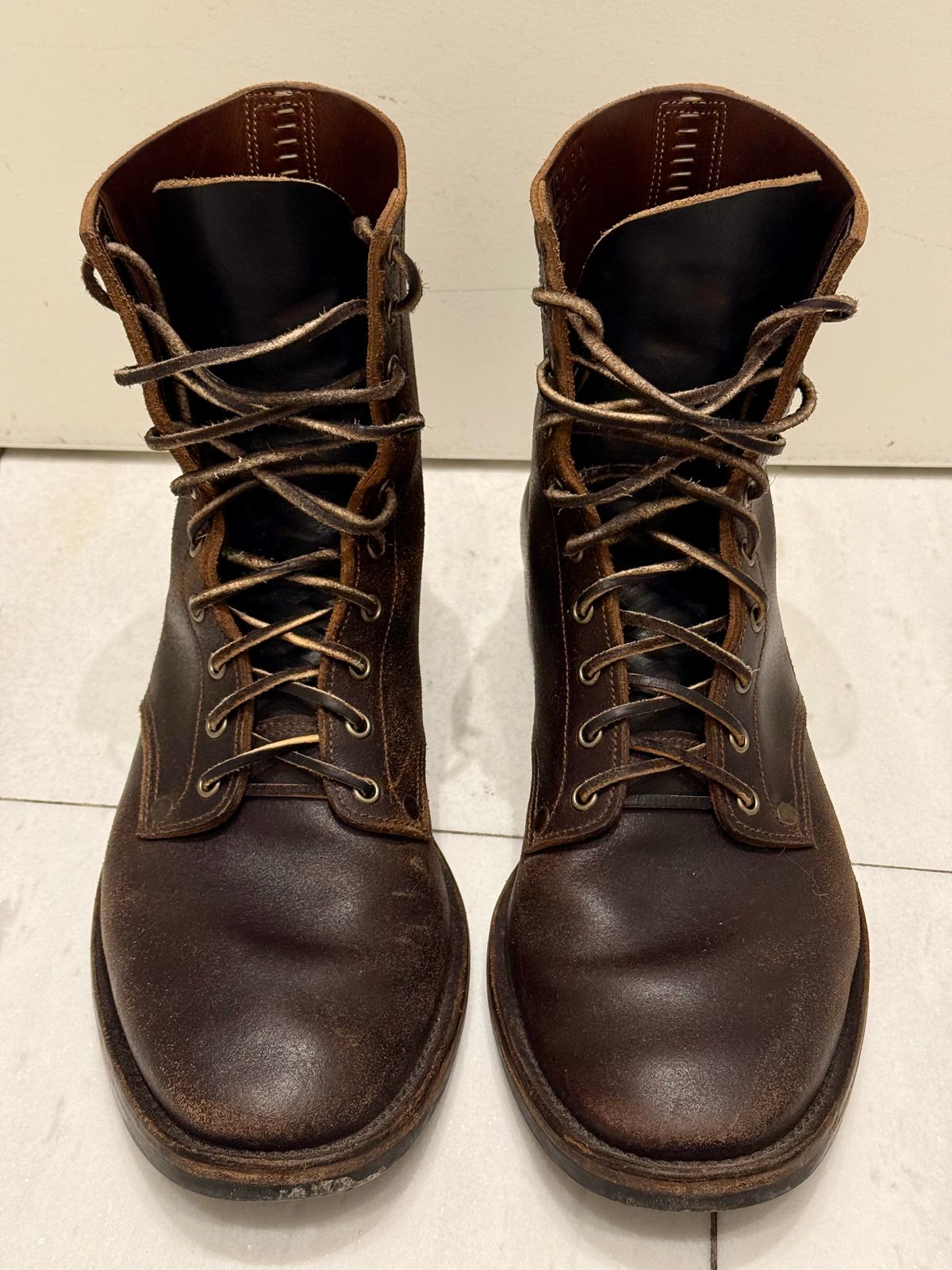 Photo by Behethan on March 5, 2025 of the NF Bootmaker Belmont Boot in Horween Brown Courtland Chromexcel.