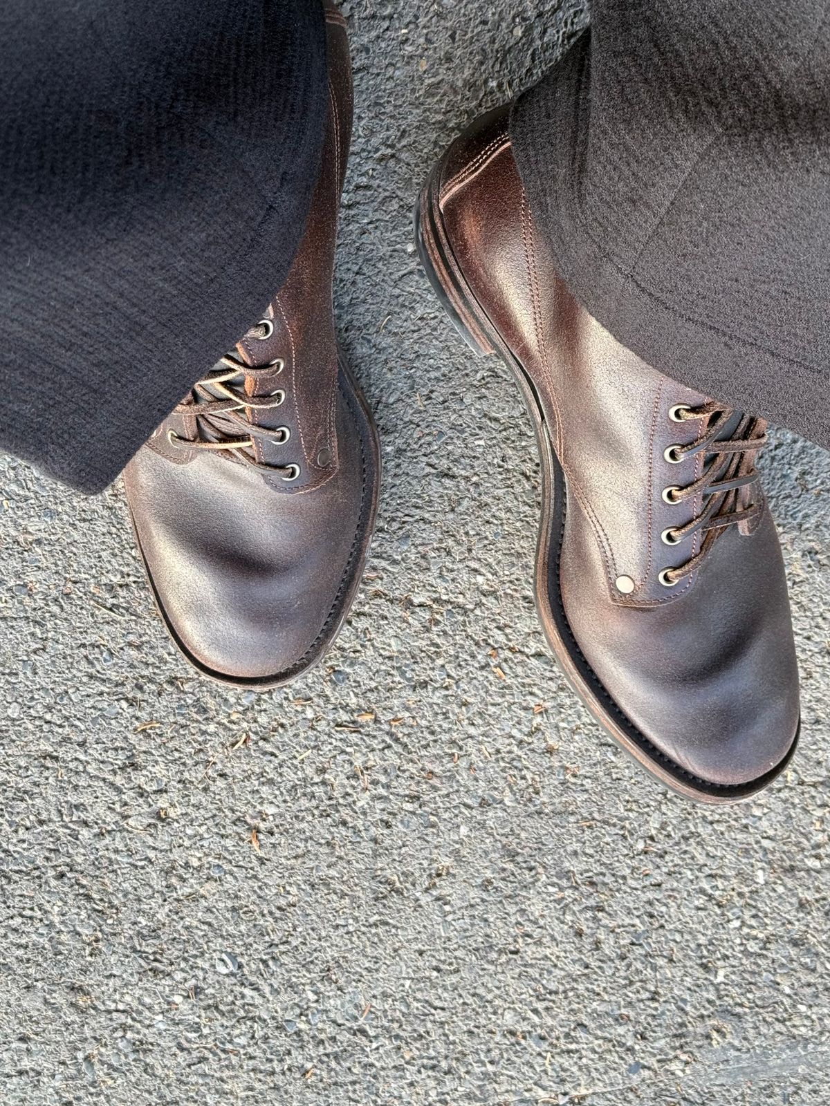 Photo by Behethan on March 27, 2025 of the NF Bootmaker Belmont Boot in Horween Brown Courtland Chromexcel.