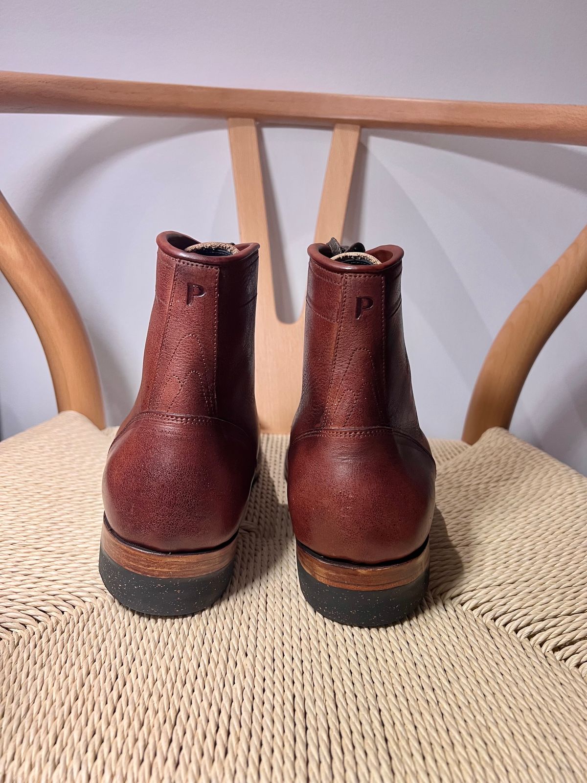 Photo by jperera on November 9, 2023 of the Perera Shoemaker Field Boot in Conceria Walpier Ghost Buttero.
