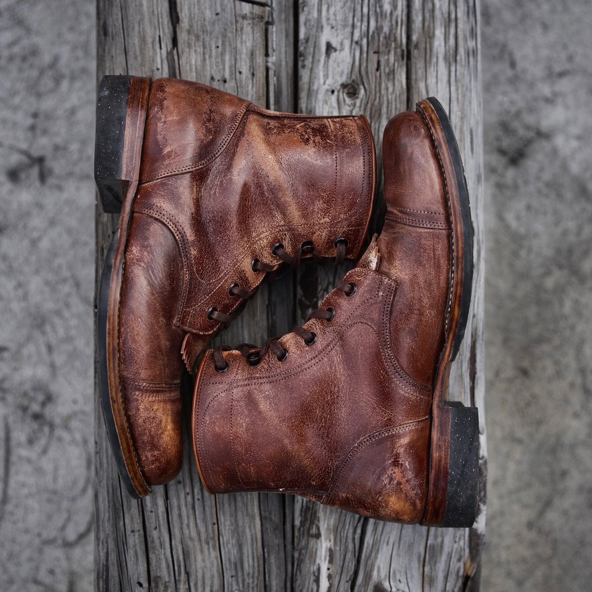 Photo by jperera on December 5, 2023 of the Perera Shoemaker Field Boot in Conceria Walpier Ghost Buttero.