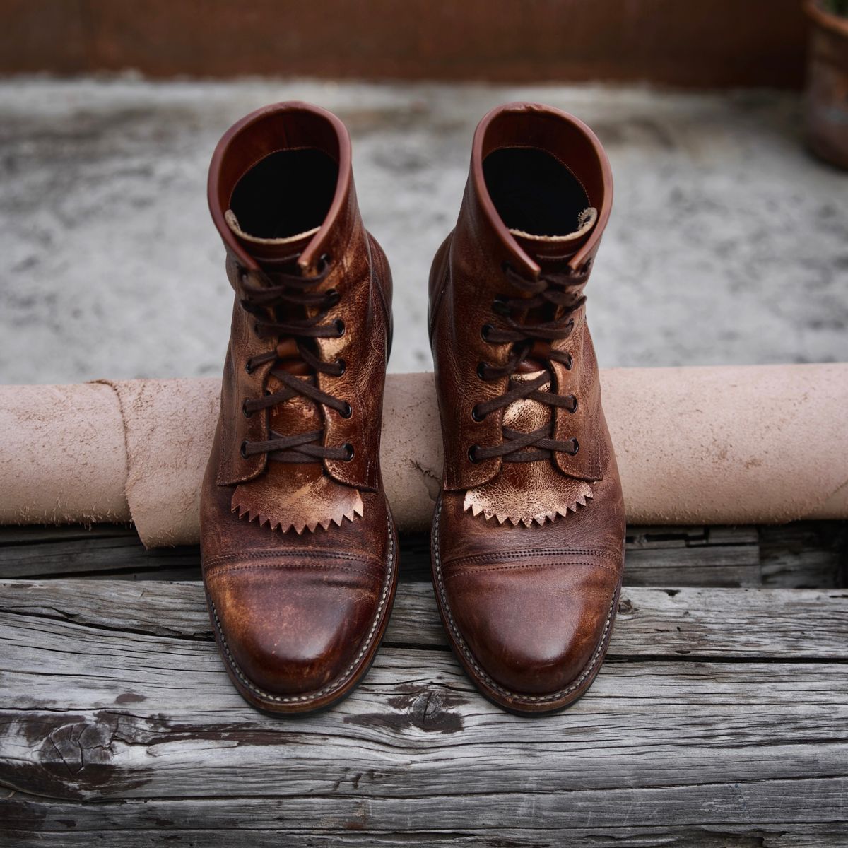 Photo by jperera on December 5, 2023 of the Perera Shoemaker Field Boot in Conceria Walpier Ghost Buttero.