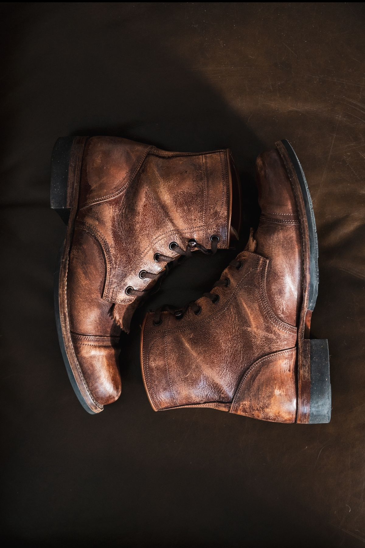 Photo by jperera on January 6, 2024 of the Perera Shoemaker Field Boot in Conceria Walpier Ghost Buttero.