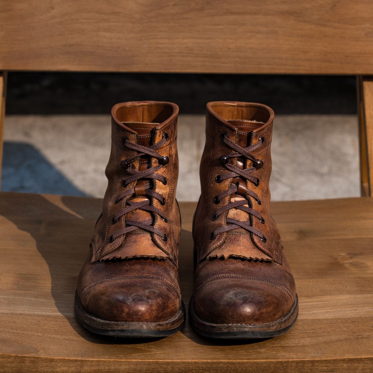 Photo by jperera on February 6, 2024 of the Perera Shoemaker Field Boot in Conceria Walpier Ghost Buttero.