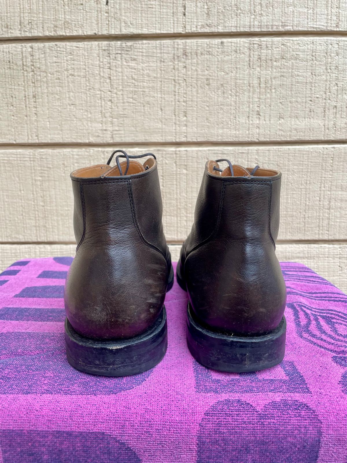 Photo by grantsyourguy on February 4, 2024 of the Viberg Service Boot BCT in Black Camel.
