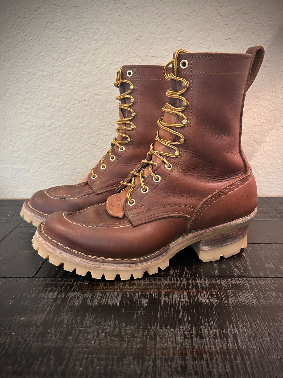 Photo by Lumberman on November 4, 2023 of the Nicks Moc Toe in Seidel 1964 Brown.