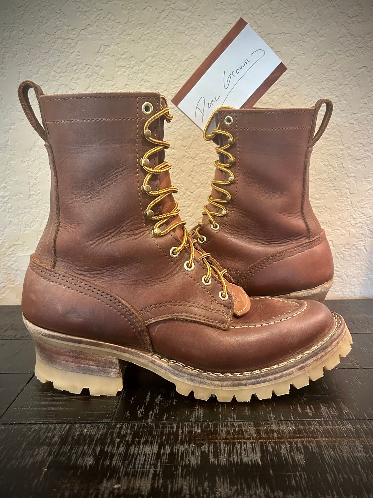 Photo by Lumberman on November 4, 2023 of the Nicks Moc Toe in Seidel 1964 Brown.