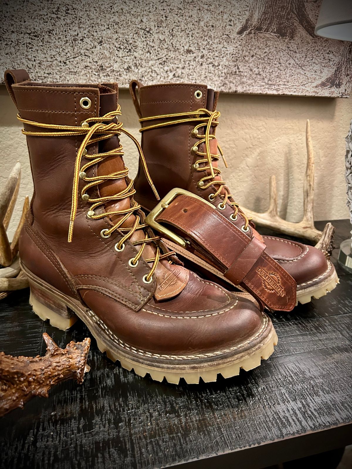 Photo by Lumberman on November 4, 2023 of the Nicks Moc Toe in Seidel 1964 Brown.