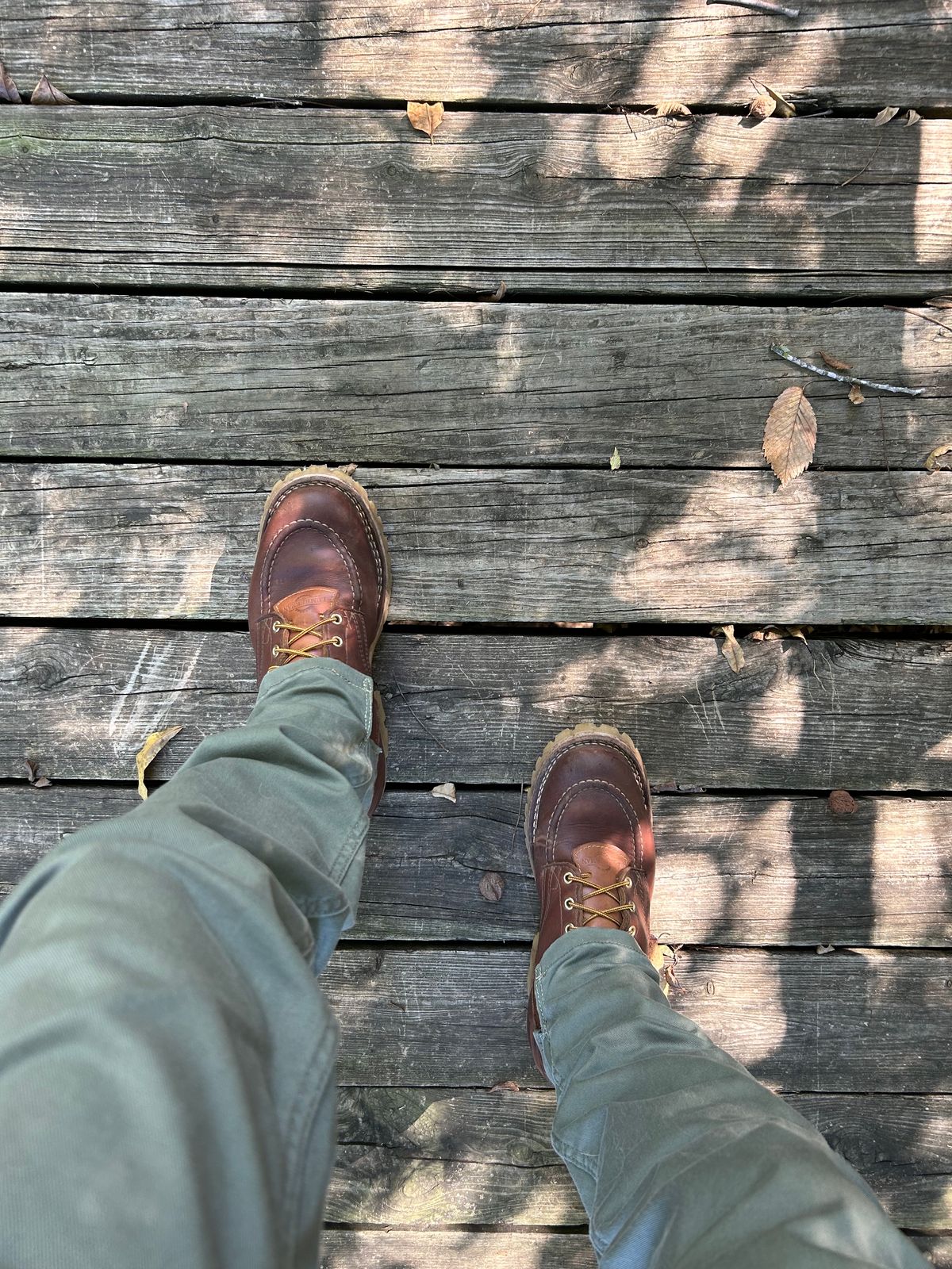 Photo by Lumberman on November 4, 2023 of the Nicks Moc Toe in Seidel 1964 Brown.