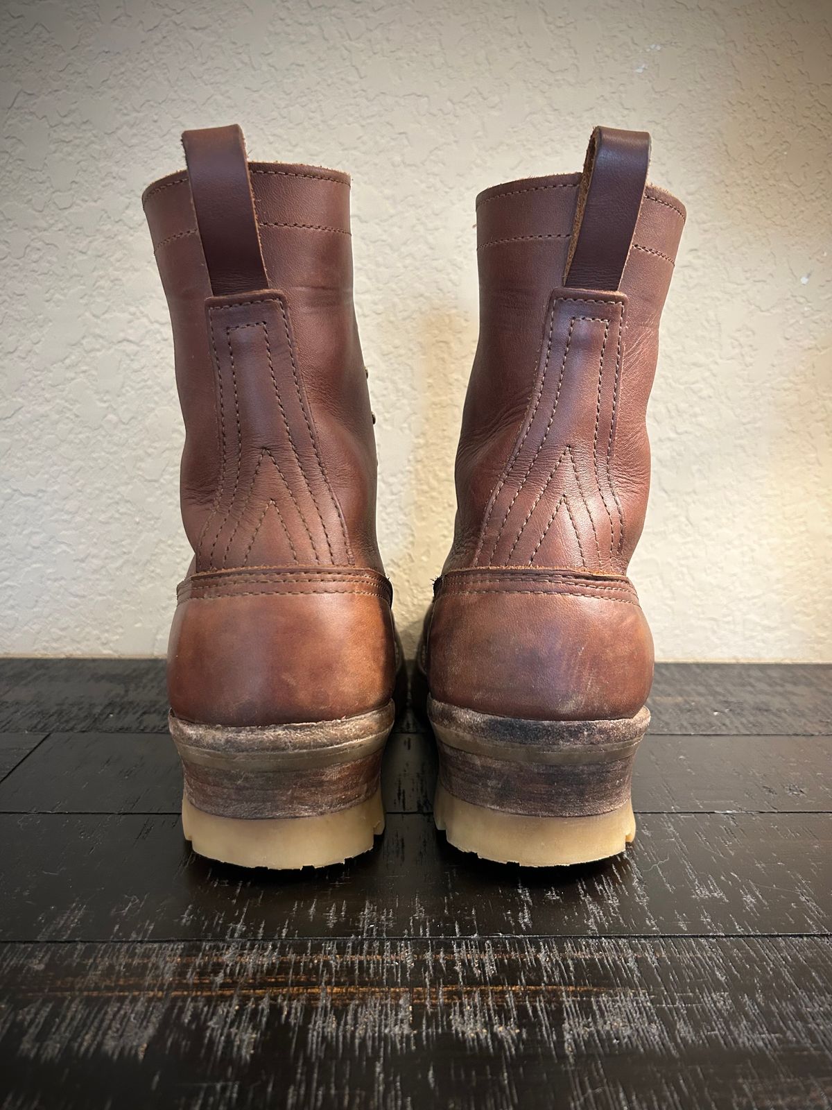 Photo by Lumberman on December 3, 2023 of the Nicks Moc Toe in Seidel 1964 Brown.