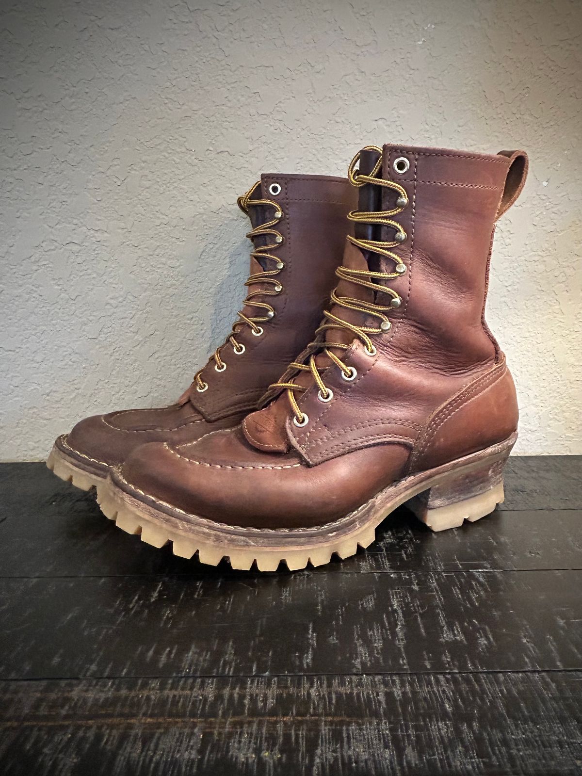 Photo by Lumberman on December 3, 2023 of the Nicks Moc Toe in Seidel 1964 Brown.