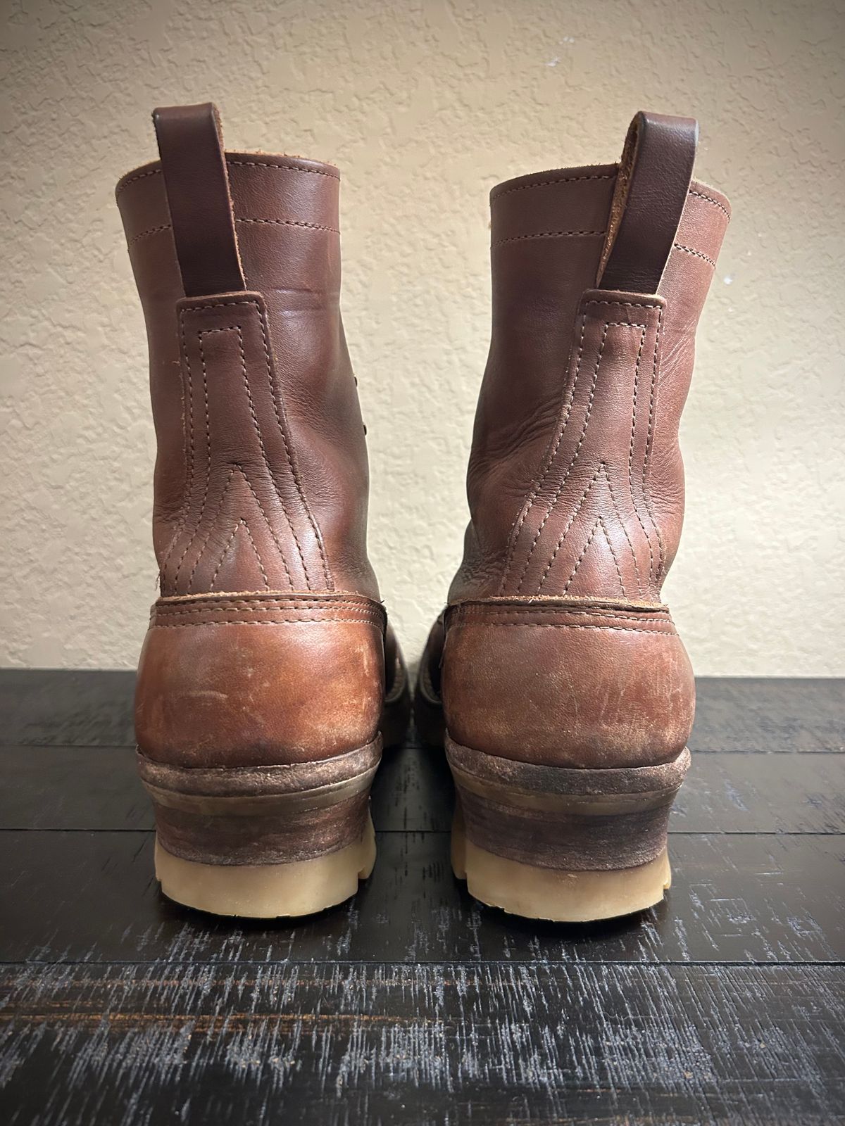 Photo by Lumberman on January 3, 2024 of the Nicks Moc Toe in Seidel 1964 Brown.