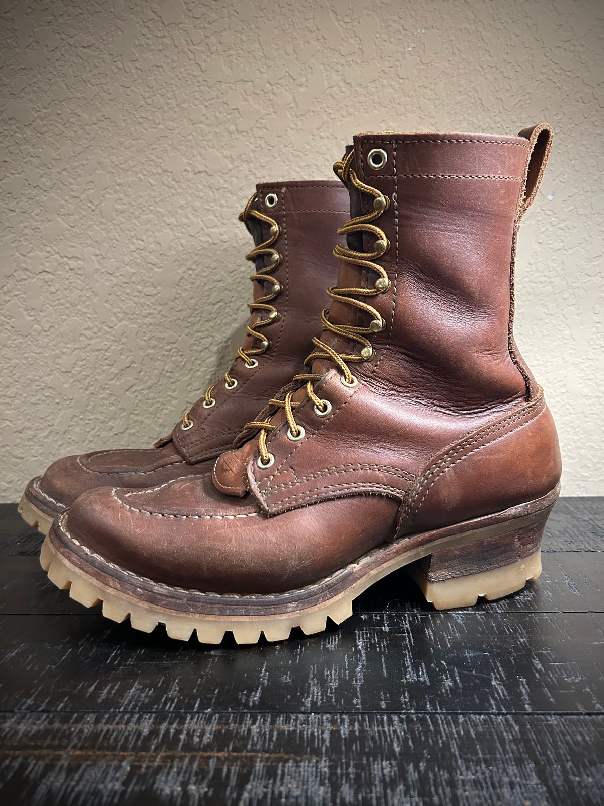Photo by Lumberman on January 3, 2024 of the Nicks Moc Toe in Seidel 1964 Brown.