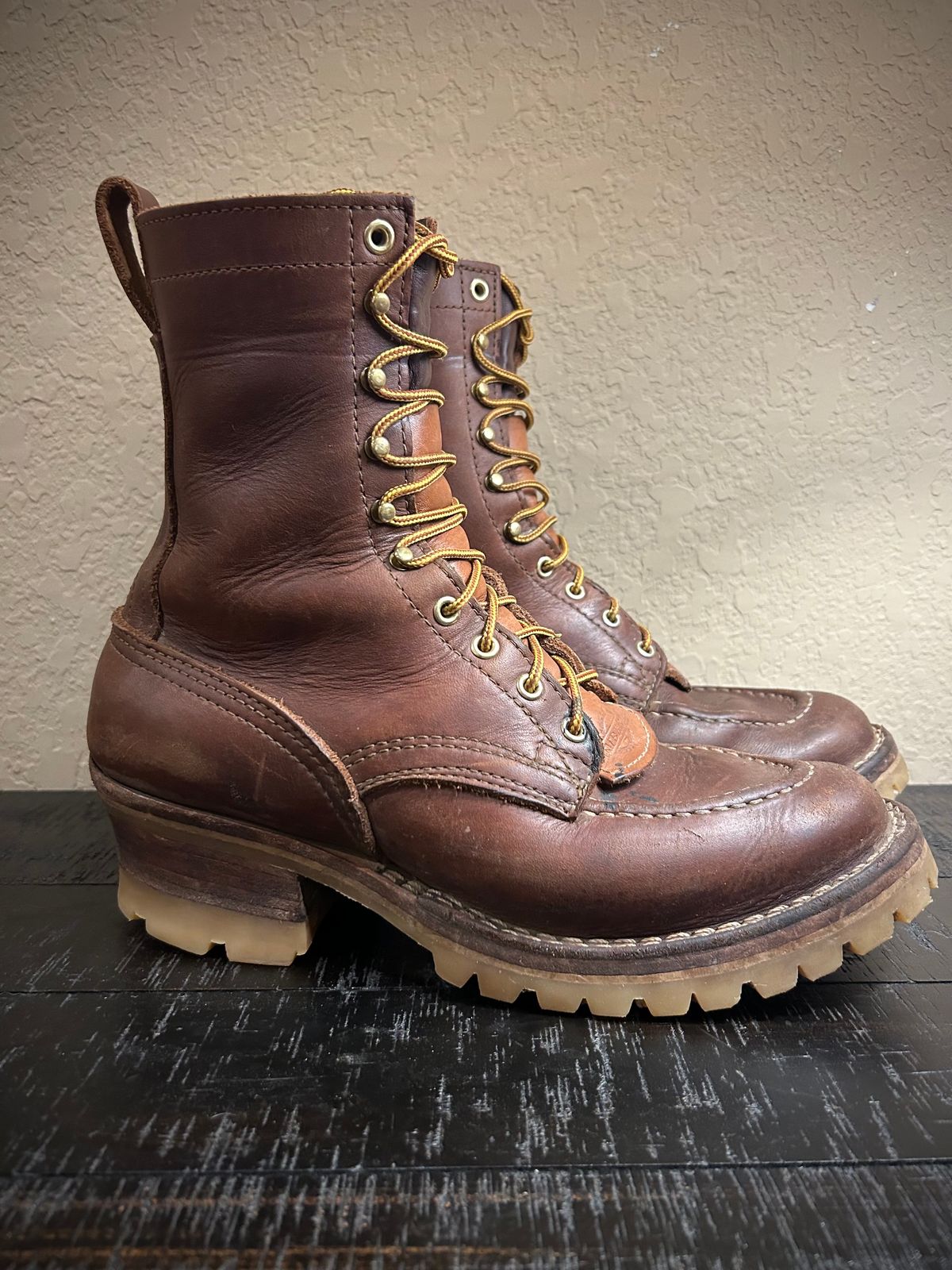 Photo by Lumberman on January 3, 2024 of the Nicks Moc Toe in Seidel 1964 Brown.