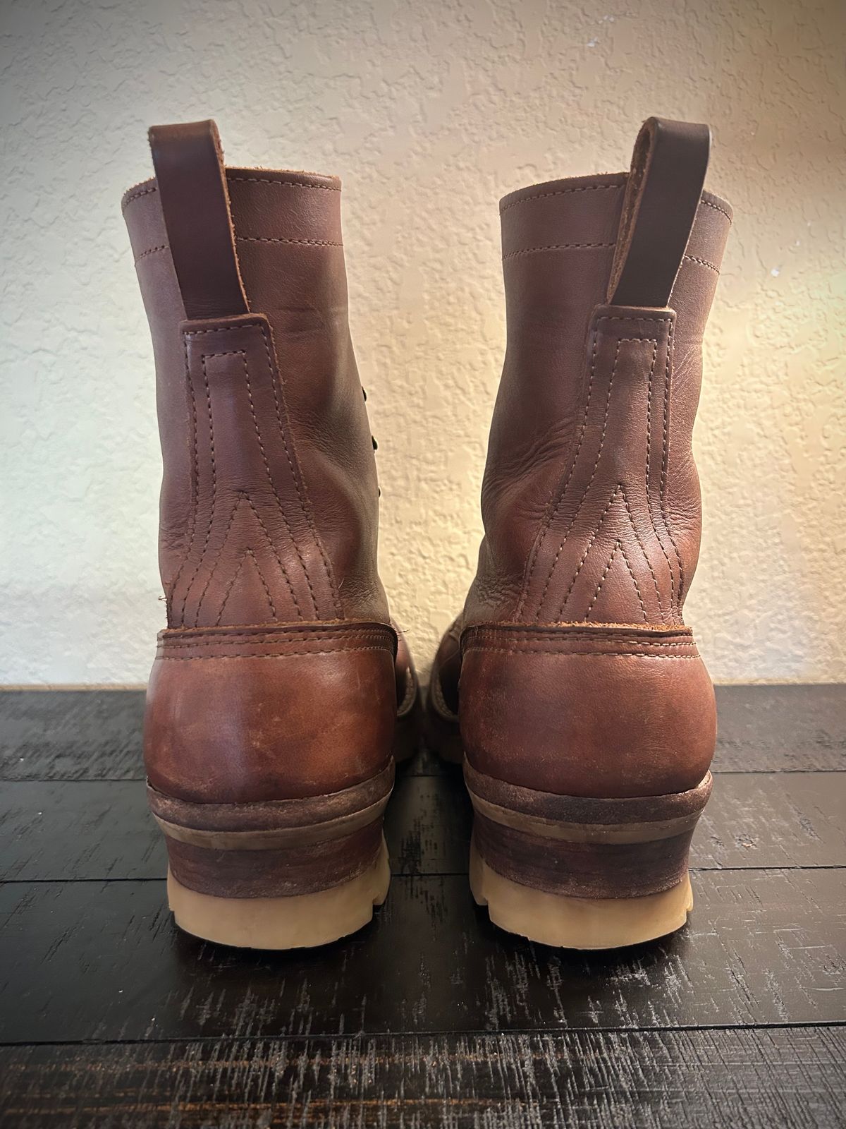 Photo by Lumberman on February 3, 2024 of the Nicks Moc Toe in Seidel 1964 Brown.