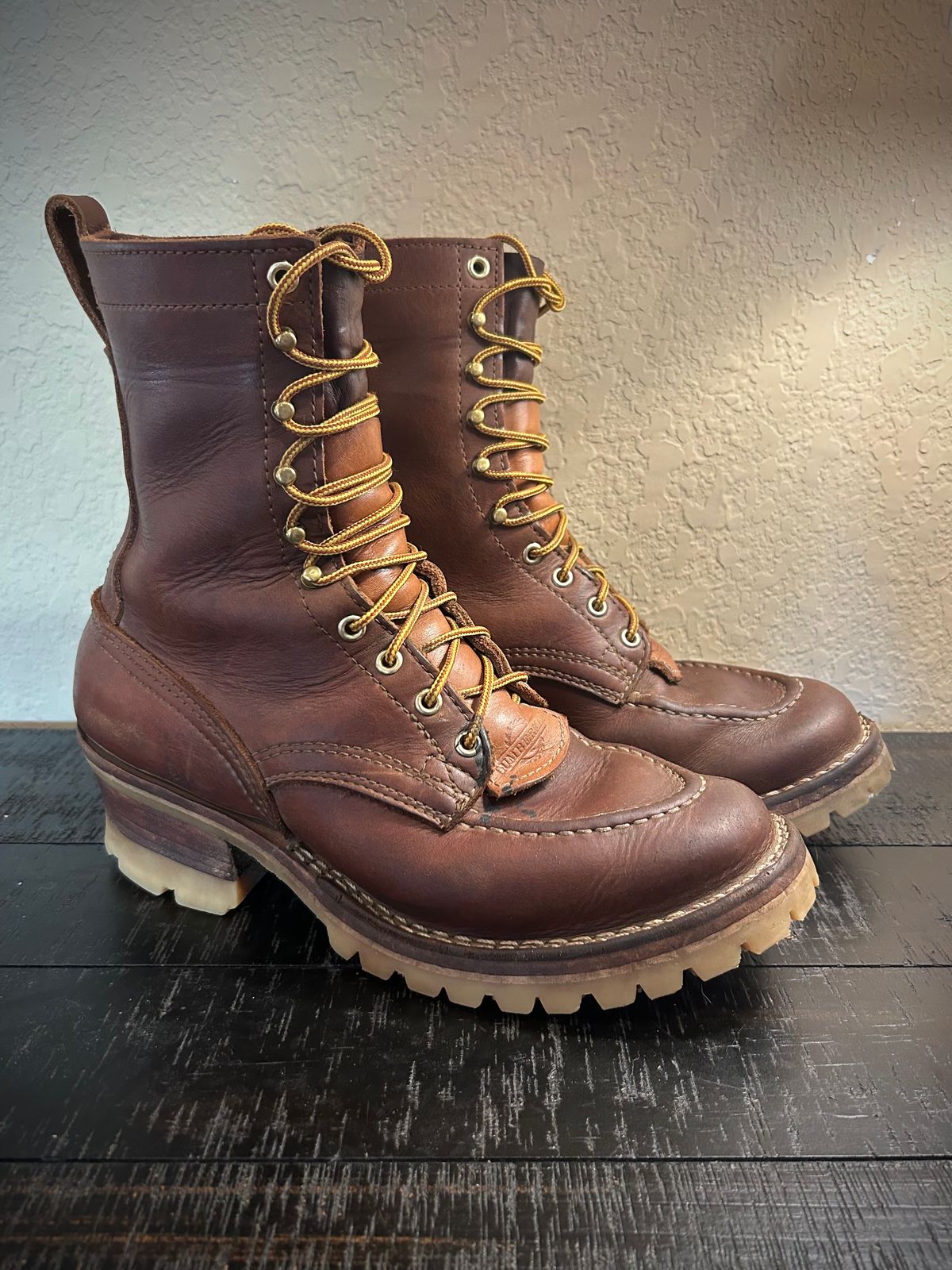 Photo by Lumberman on February 3, 2024 of the Nicks Moc Toe in Seidel 1964 Brown.