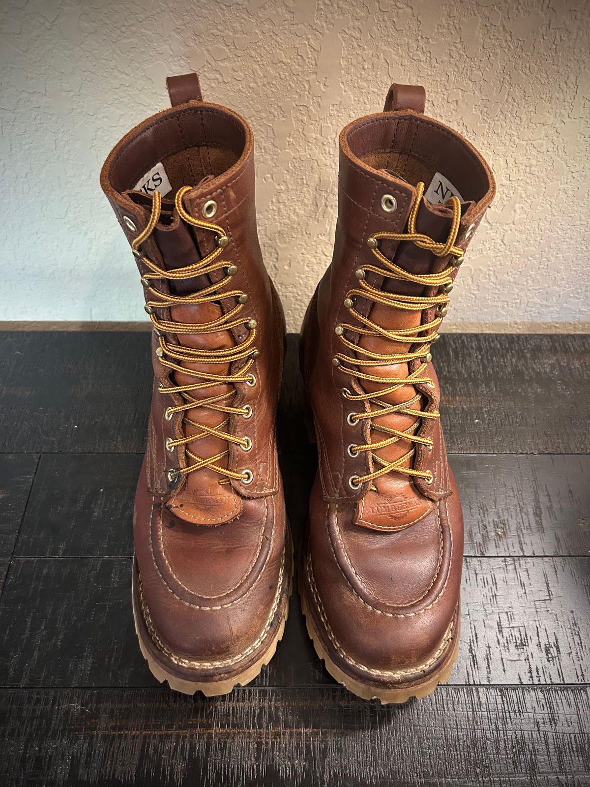 Photo by Lumberman on February 3, 2024 of the Nicks Moc Toe in Seidel 1964 Brown.