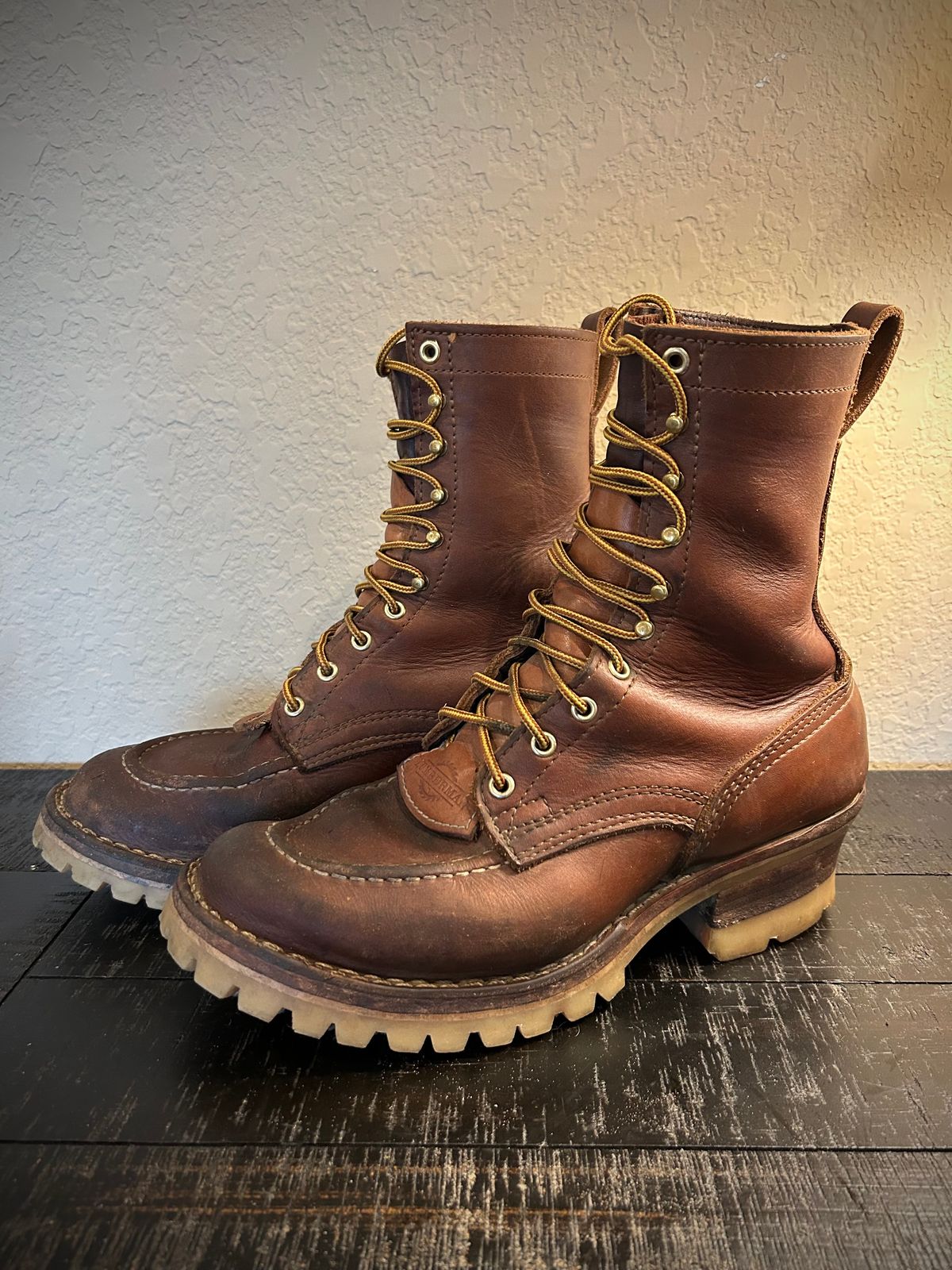 Photo by Lumberman on March 3, 2024 of the Nicks Moc Toe in Seidel 1964 Brown.