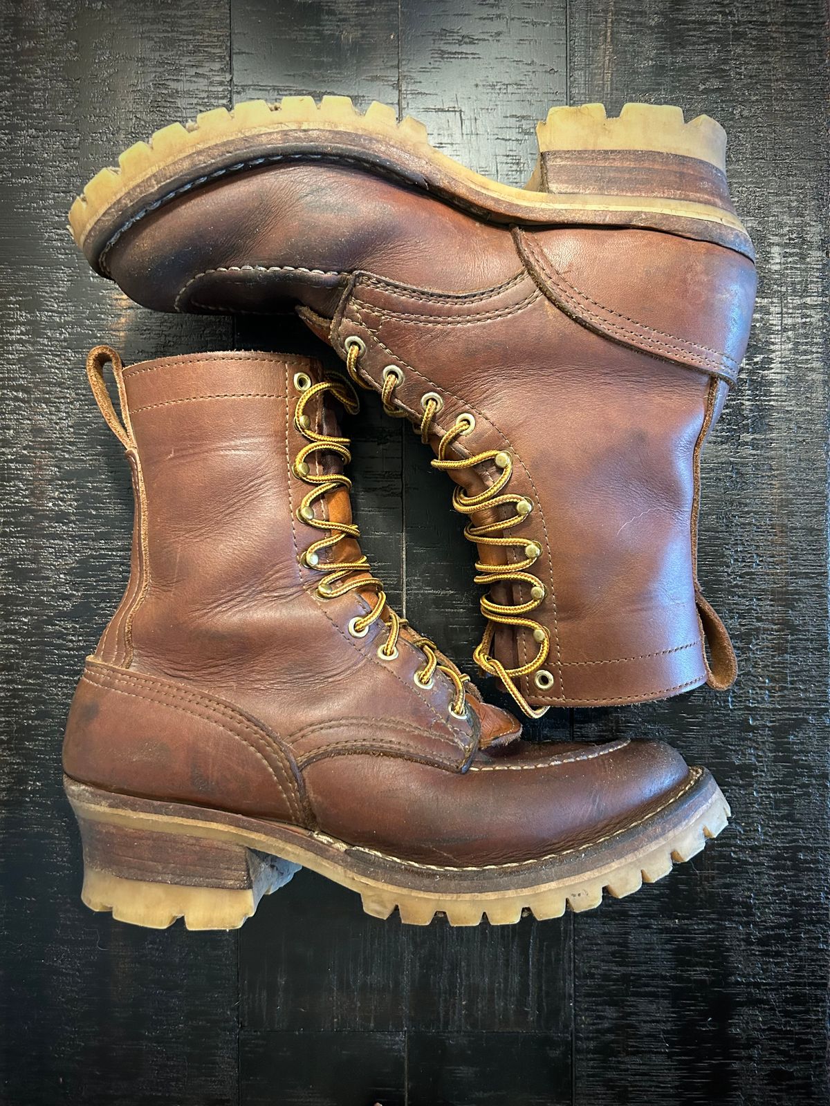 Photo by Lumberman on March 3, 2024 of the Nicks Moc Toe in Seidel 1964 Brown.