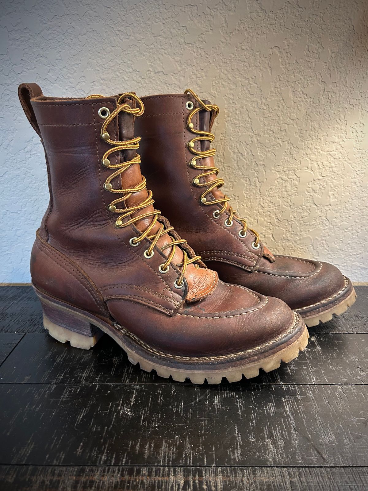 Photo by Lumberman on March 3, 2024 of the Nicks Moc Toe in Seidel 1964 Brown.