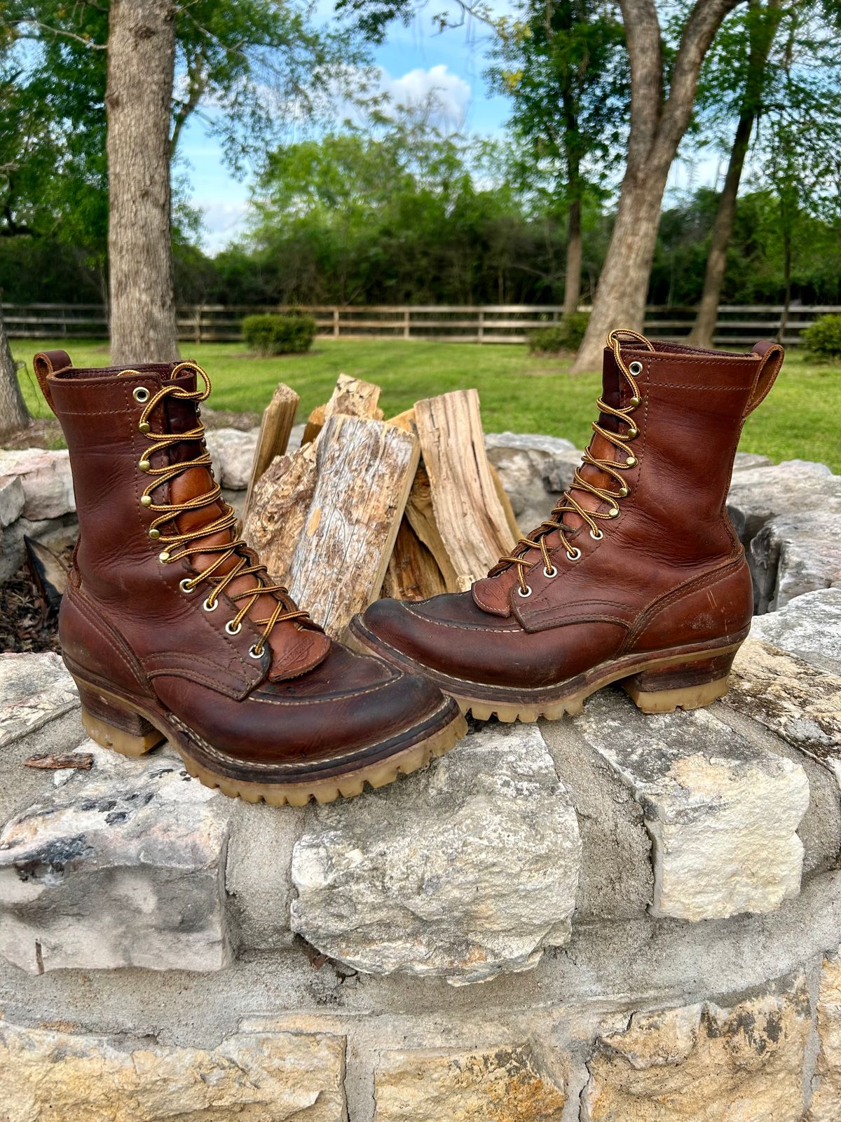 Photo by Lumberman on April 1, 2024 of the Nicks Moc Toe in Seidel 1964 Brown.