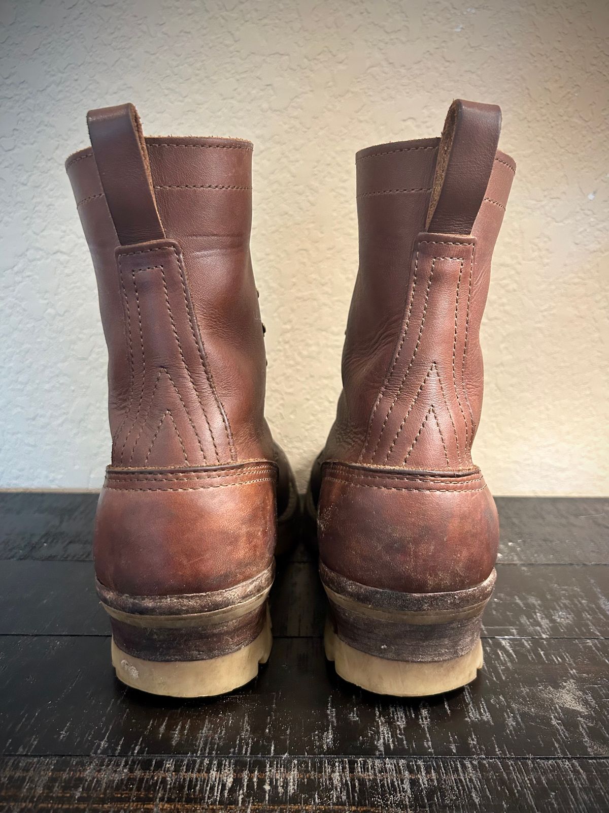 Photo by Lumberman on April 1, 2024 of the Nicks Moc Toe in Seidel 1964 Brown.