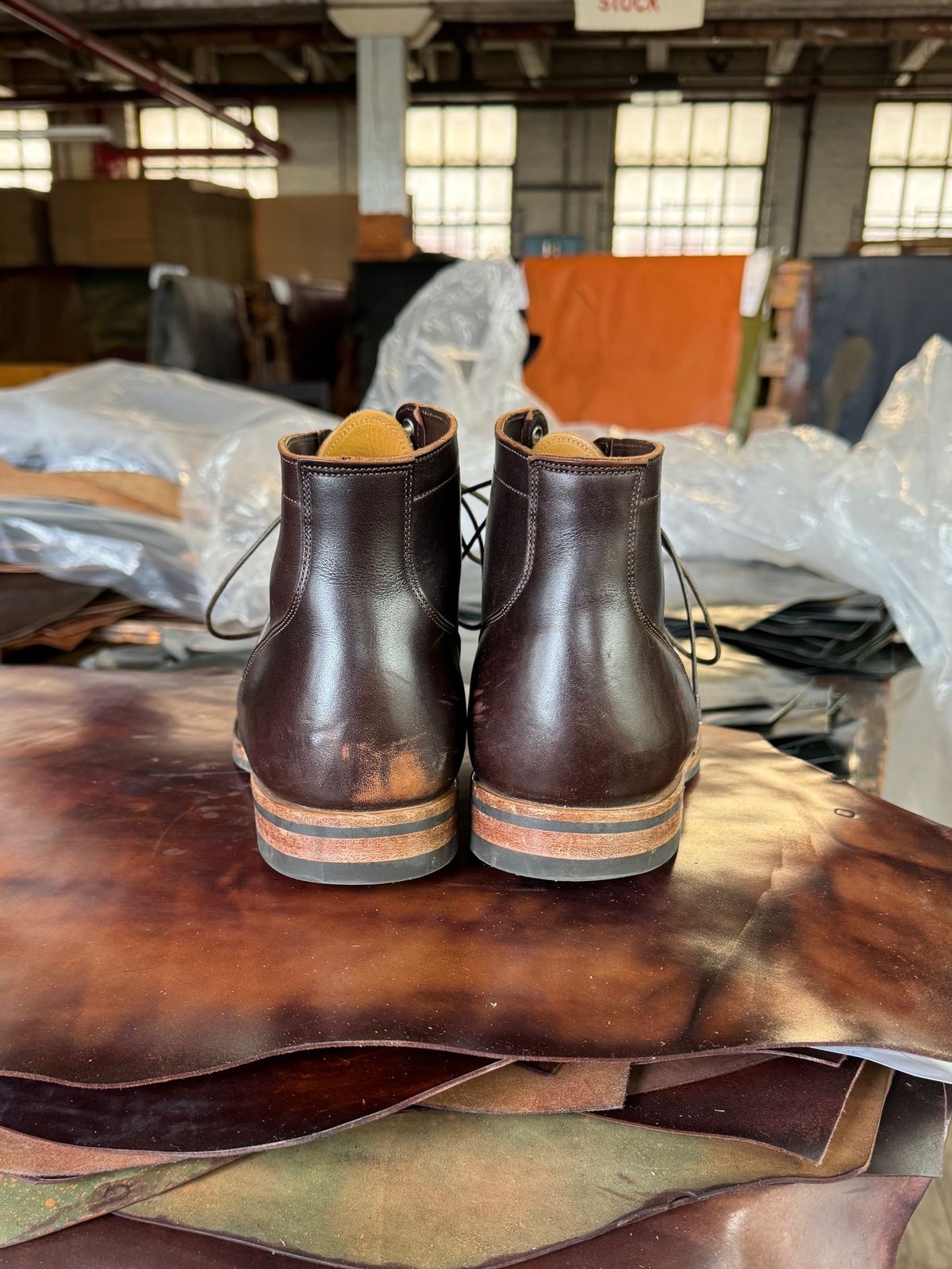 Photo by cordoman on November 6, 2023 of the Viberg Service Boot in Horween Brown Wooly.
