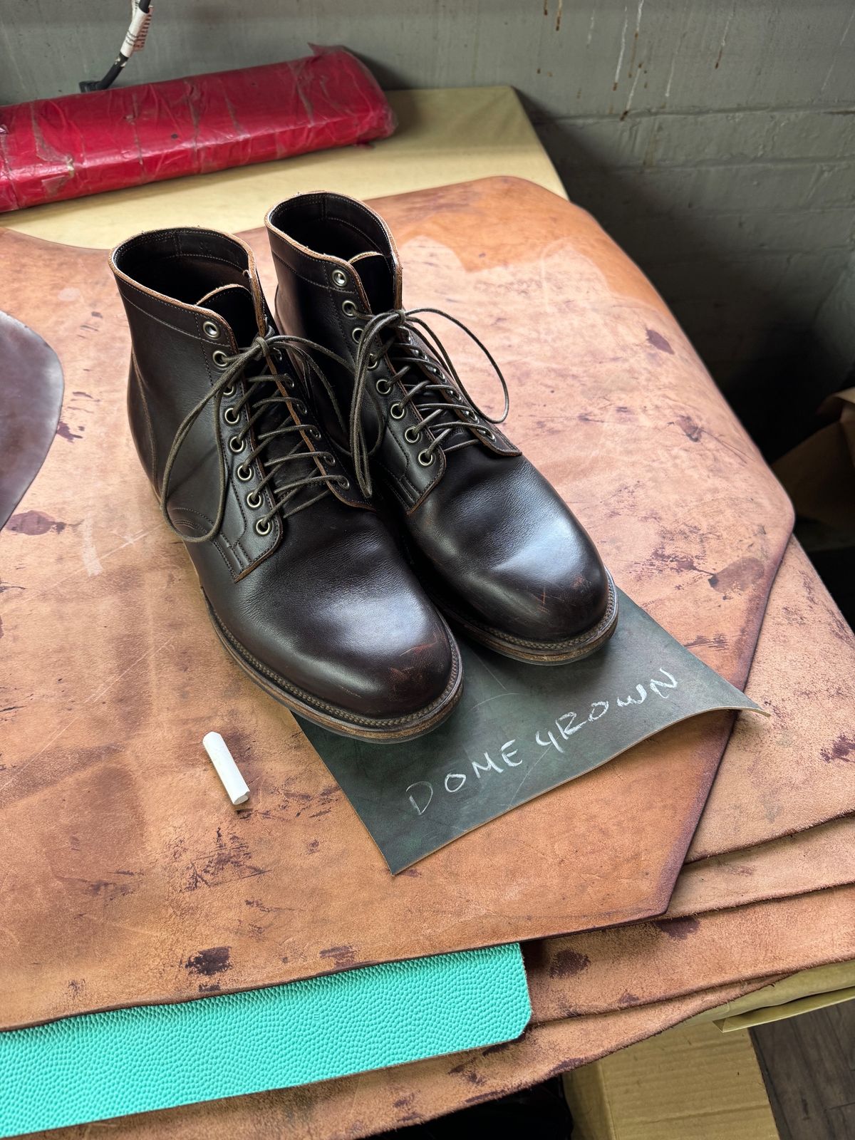 Photo by cordoman on November 6, 2023 of the Viberg Service Boot in Horween Brown Wooly.