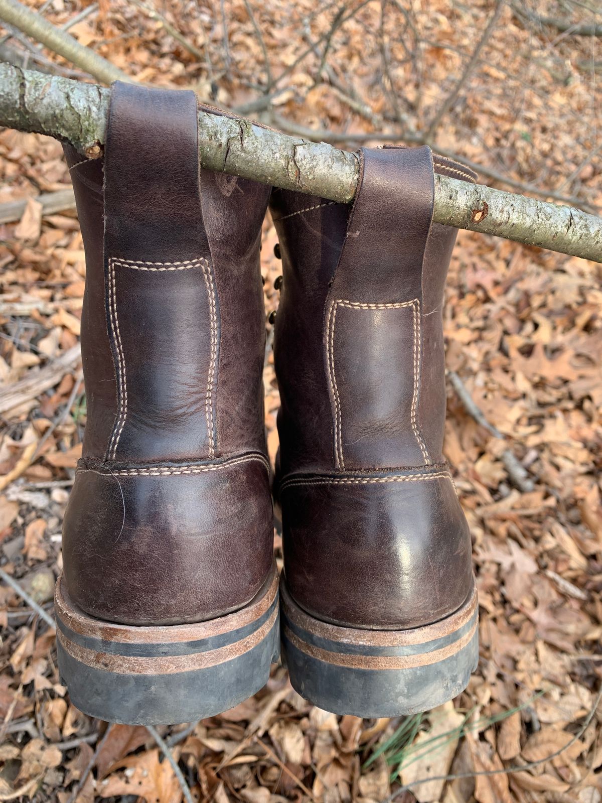 Photo by tinytopey on March 2, 2023 of the Truman Upland Boot in Horween Java Predator.